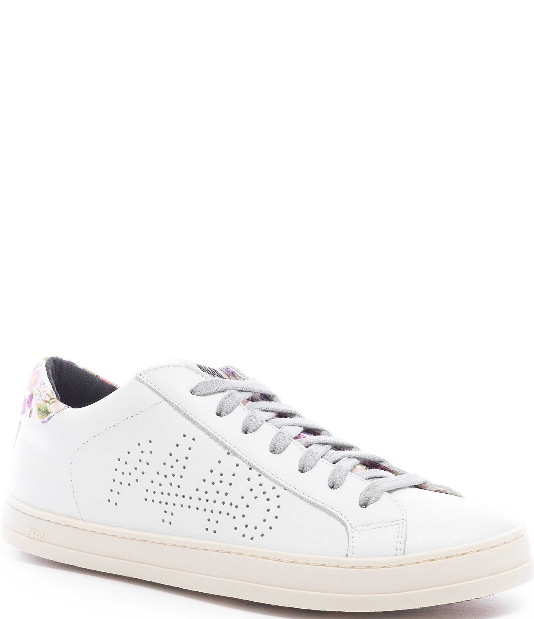 P448 John Floral Leather Lace-Up Sneakers | Dillard's