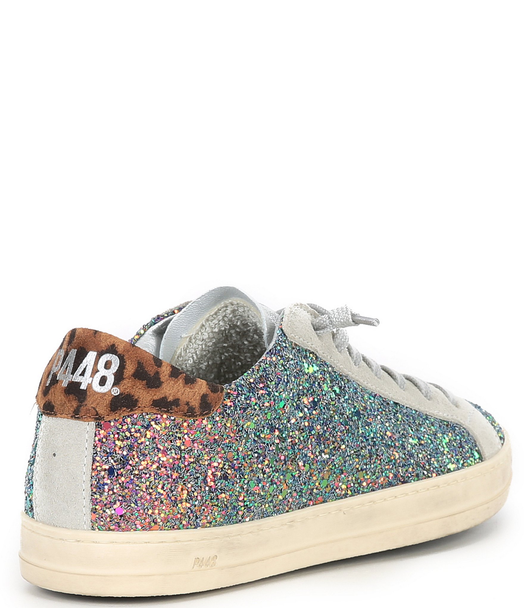 P448 John Multi Glitter Lace-Up Sneakers
