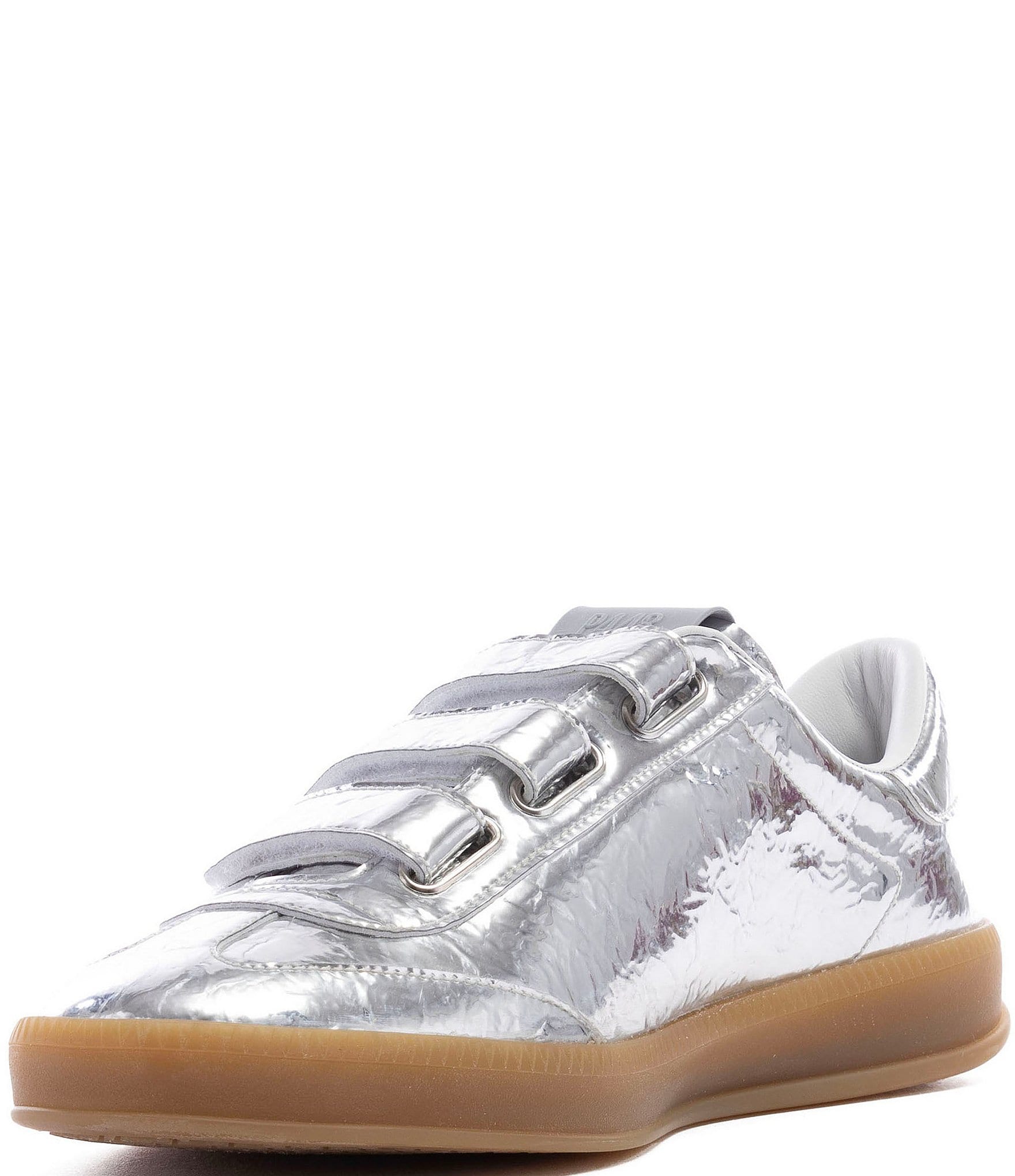 P448 Monza 3 Strap Metallic Leather Sneakers