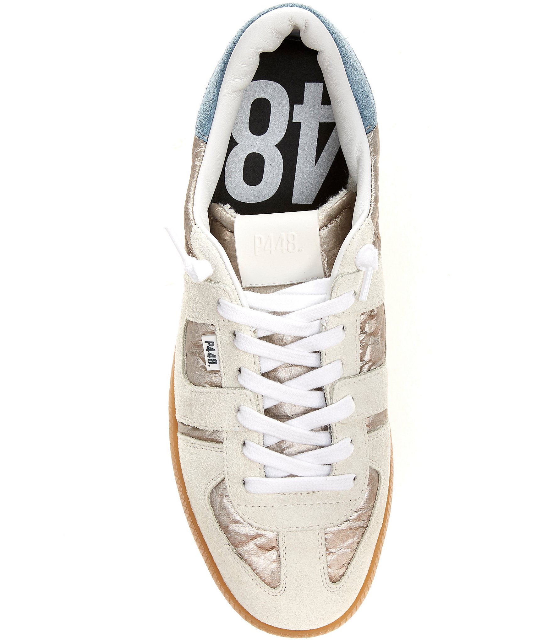 P448 Monza Suede and Nylon Lace Up Sneakers