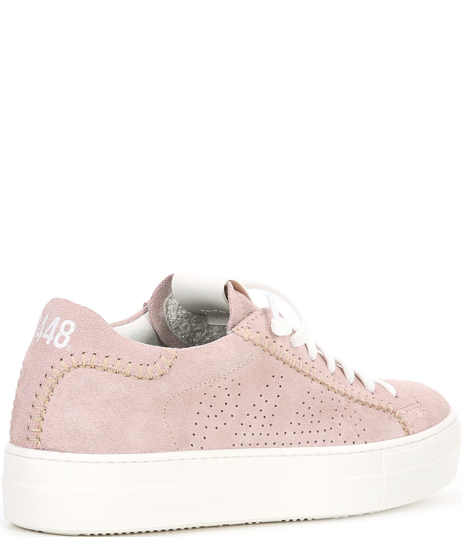 P448 Thea Suede Platform Lace Up Sneakers