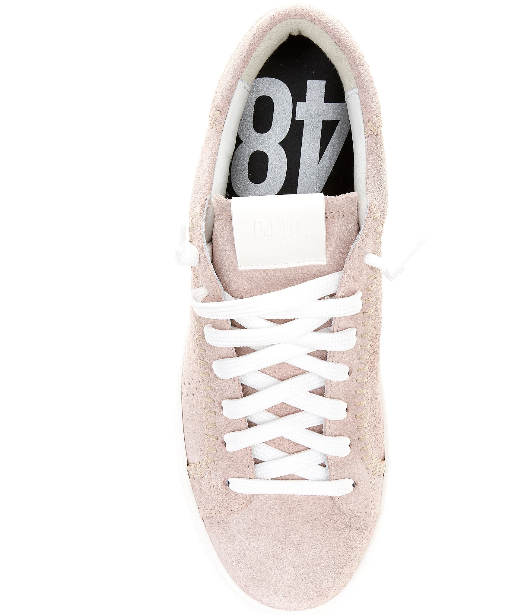 P448 Thea Suede Platform Lace Up Sneakers