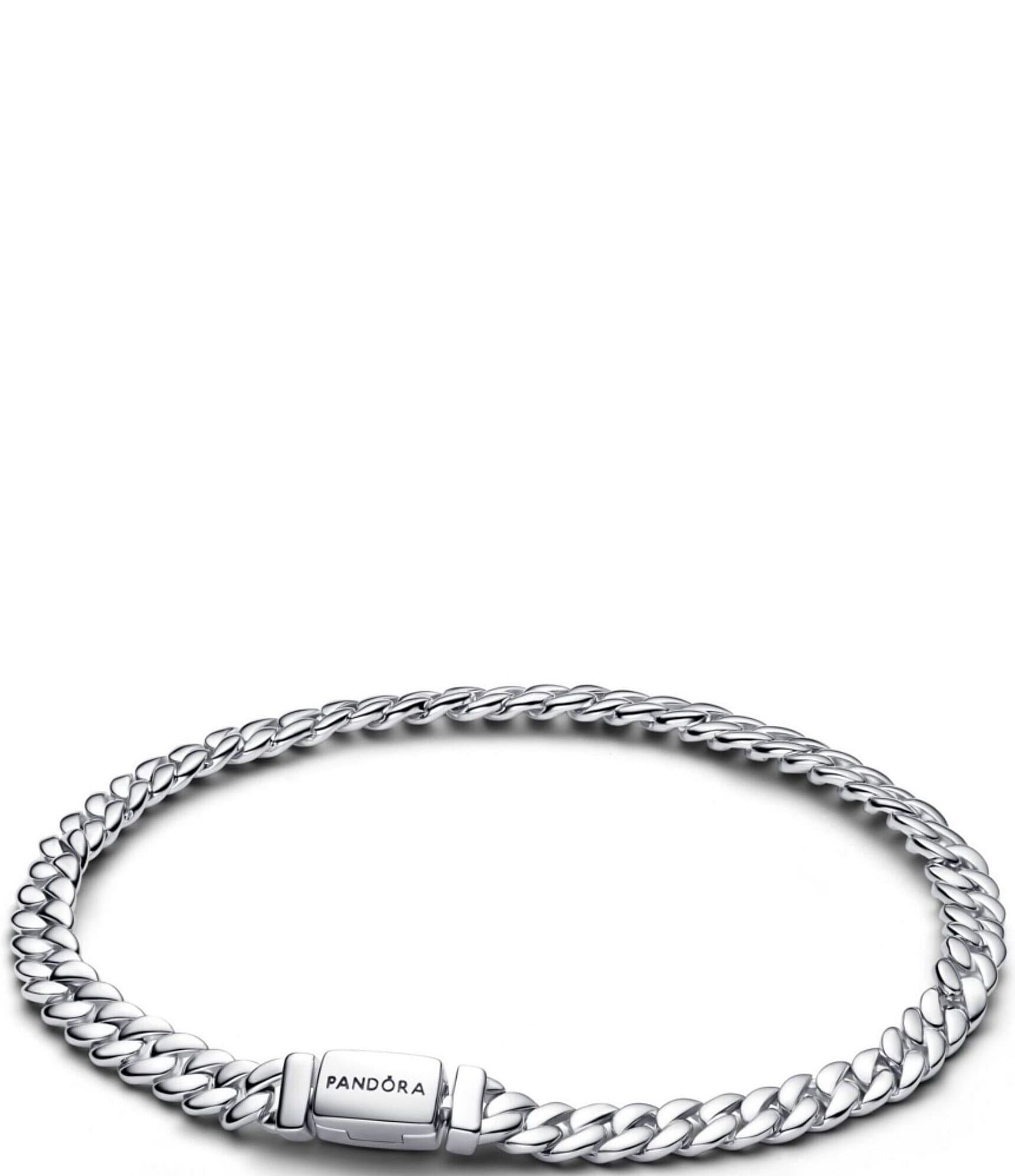 Pandora Cuban Sterling Silver Chain Bracelet