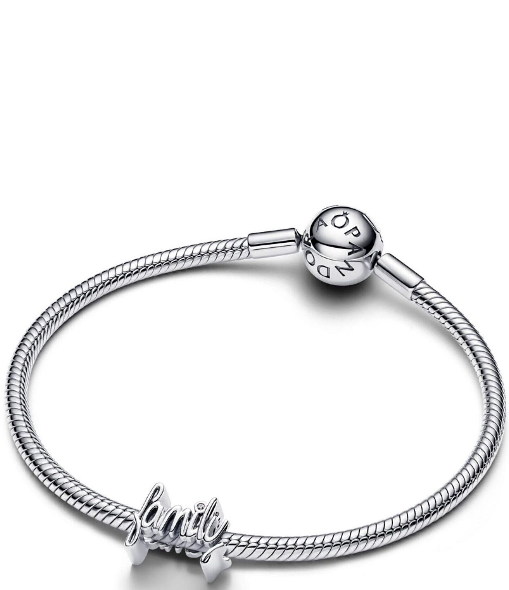 Pandora Family Script Sterling Silver Charm
