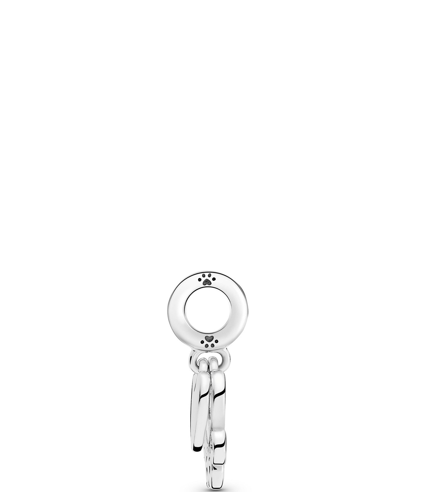 Pandora Hearts & Paw Print Sterling Silver Dangle Charm
