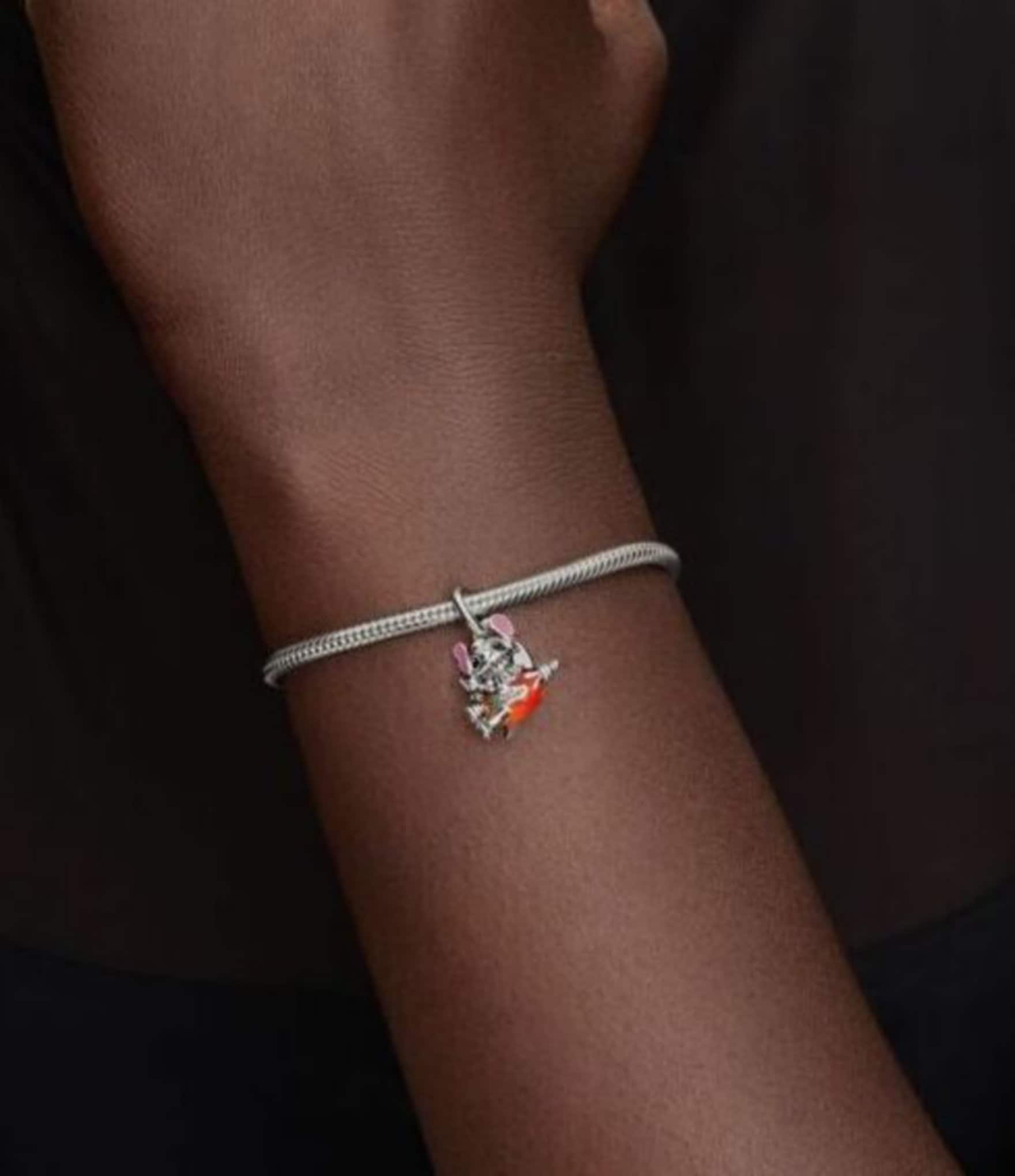 Pandora x Disney Stitch Rocket Ship Dangle Charm