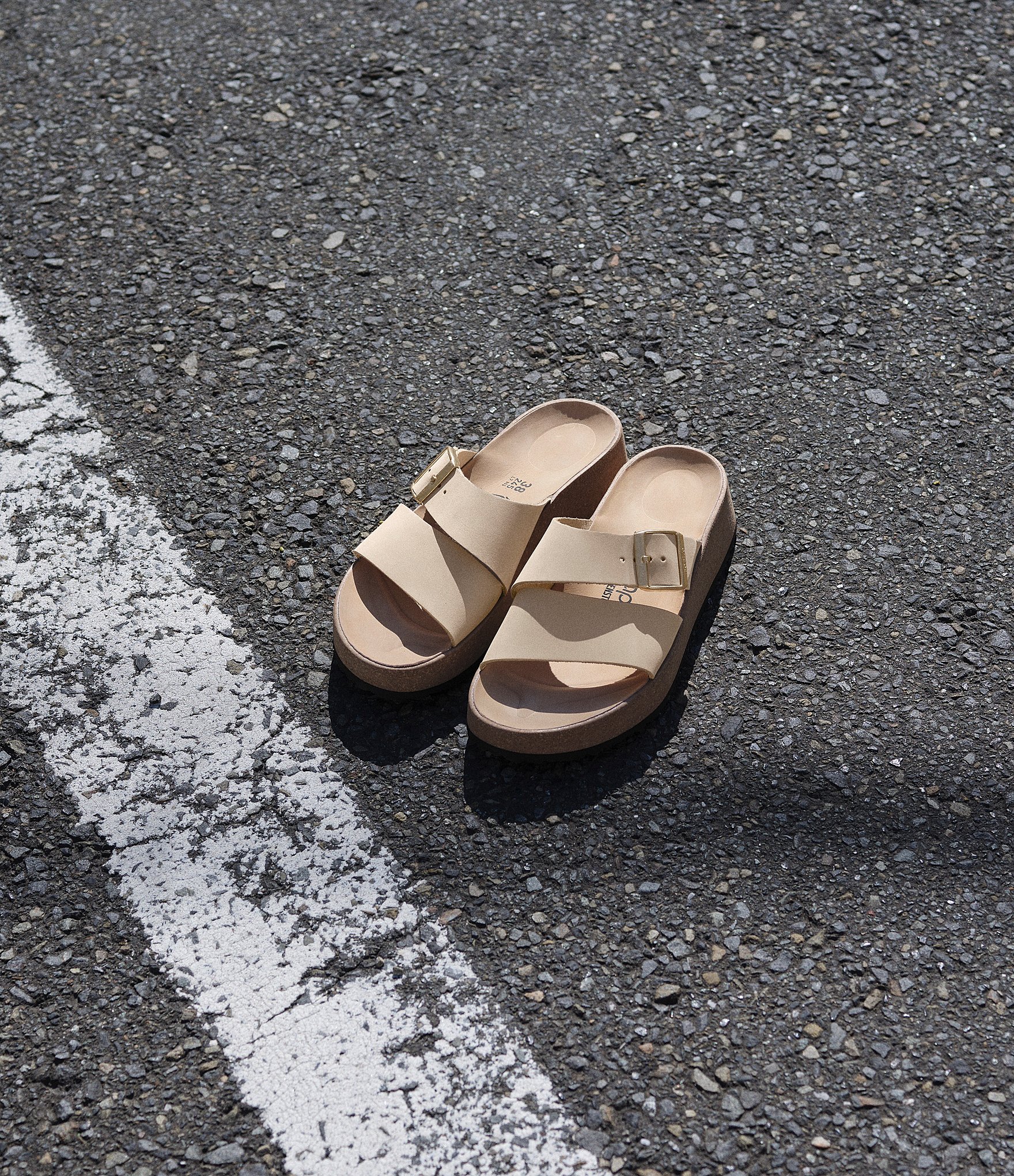 Papillio by Birkenstock Almina Nubuck Platform Slide Sandals