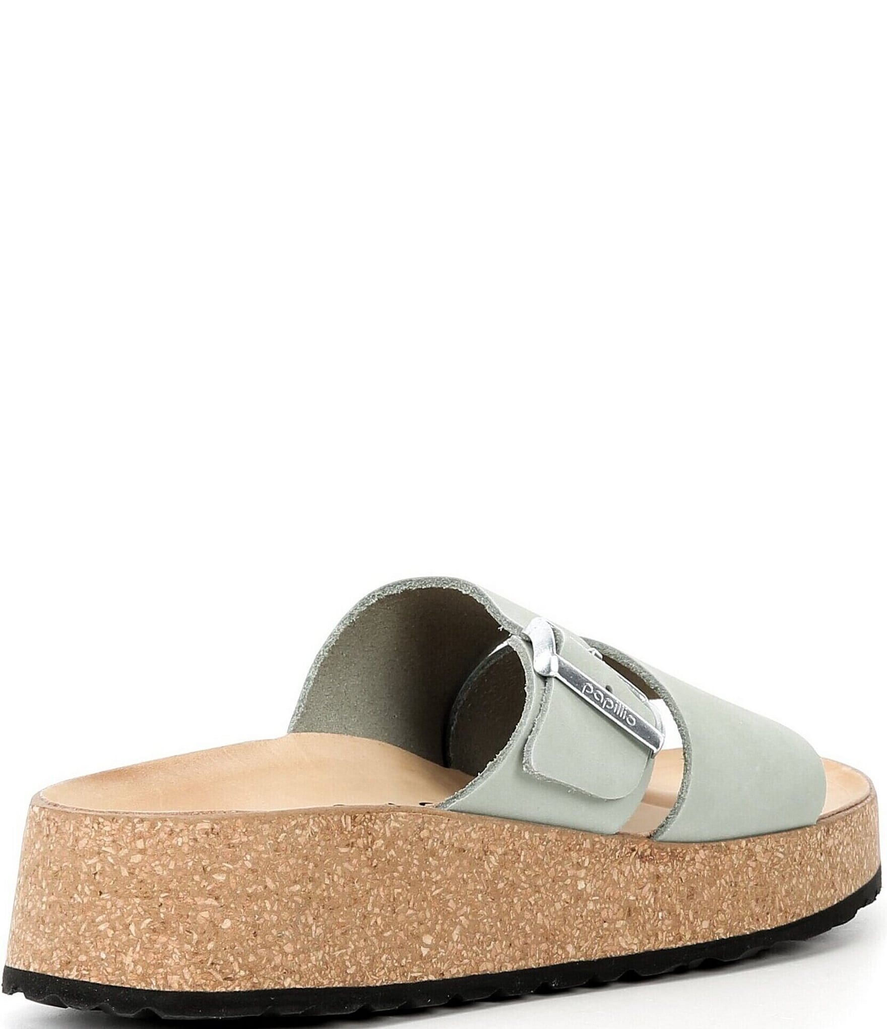 Papillio by Birkenstock Almina Nubuck Platform Slide Sandals