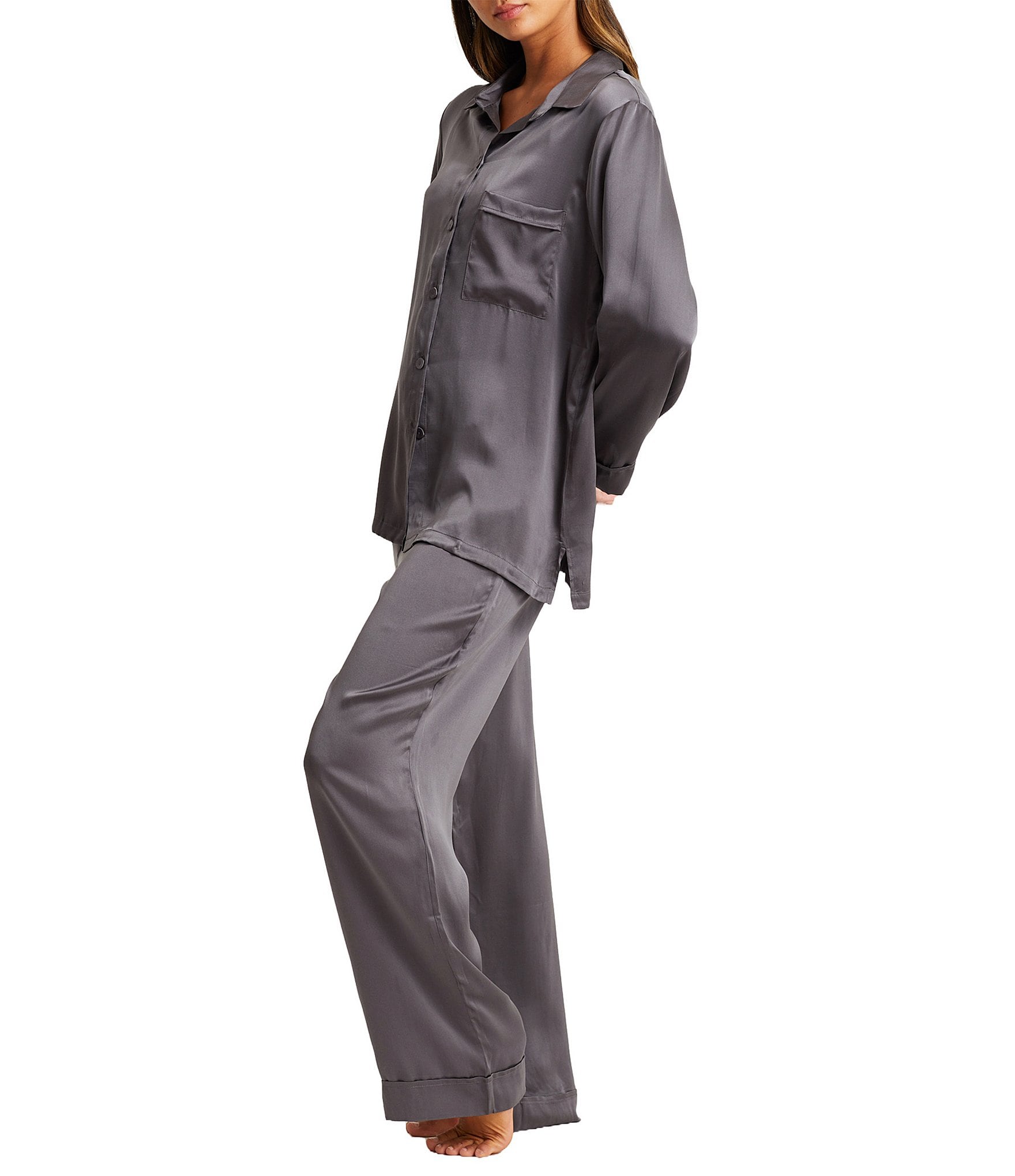 Papinelle Audrey Washable Silk Full-Length Pajama Set