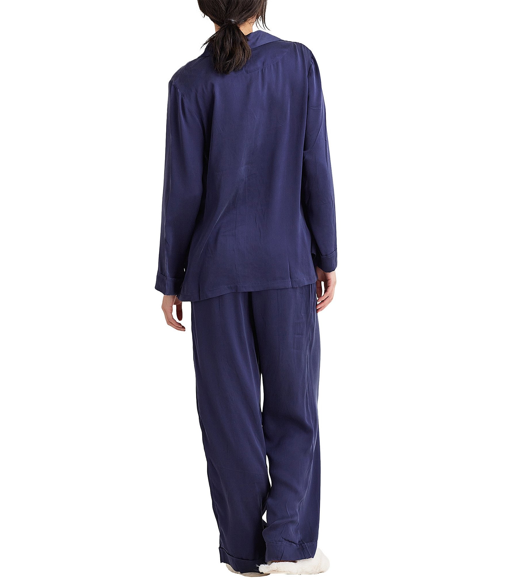 Papinelle Audrey Washable Silk Full-Length Pajama Set