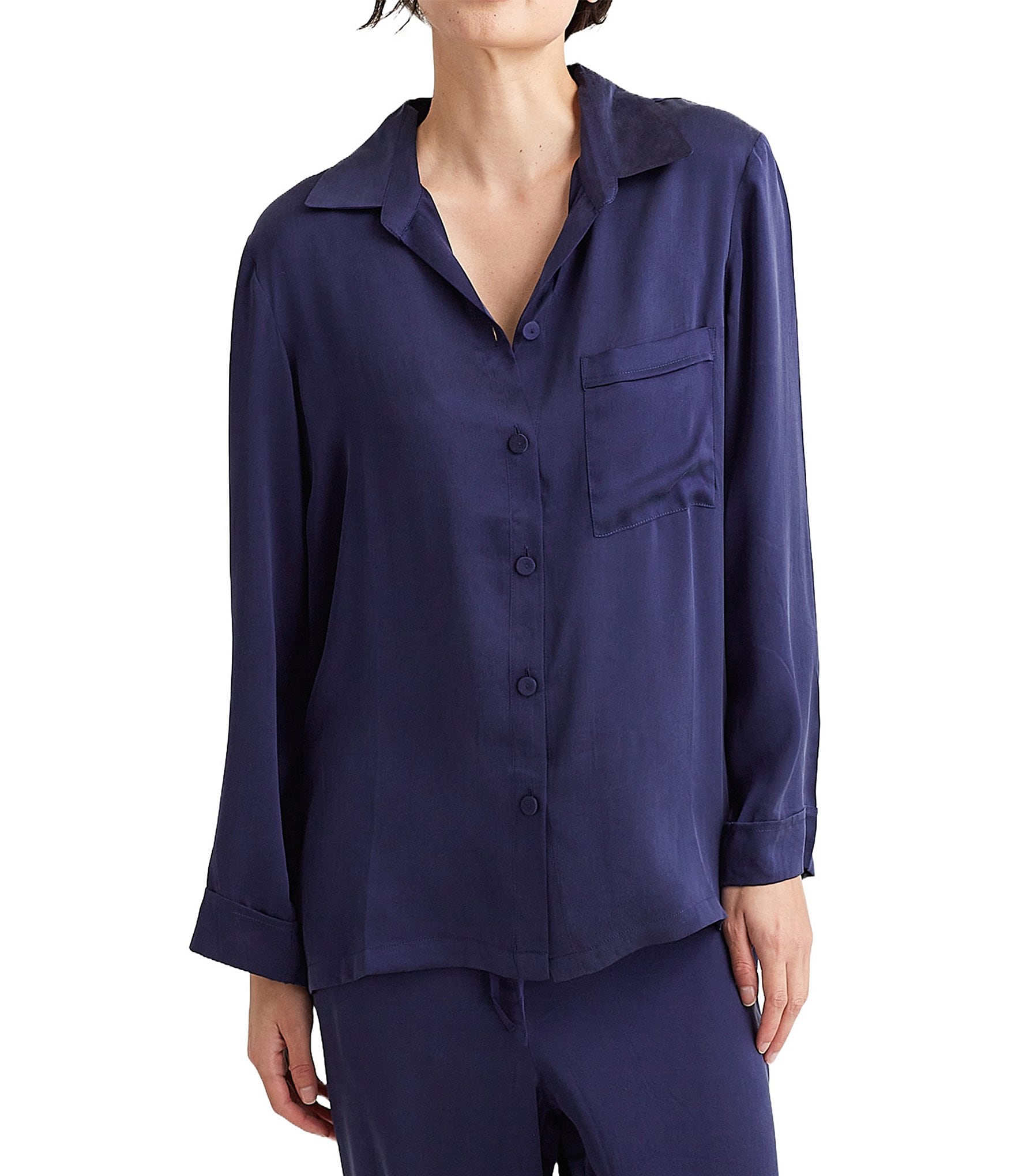 Papinelle Audrey Washable Silk Full-Length Pajama Set