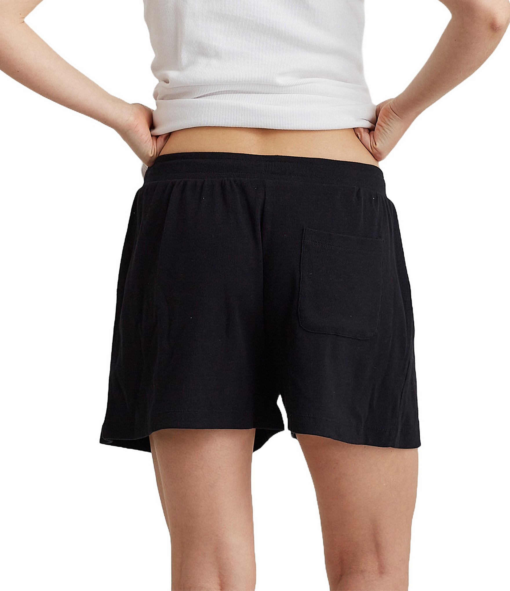 Papinelle Milla Ribbed-Knit Sleep Short