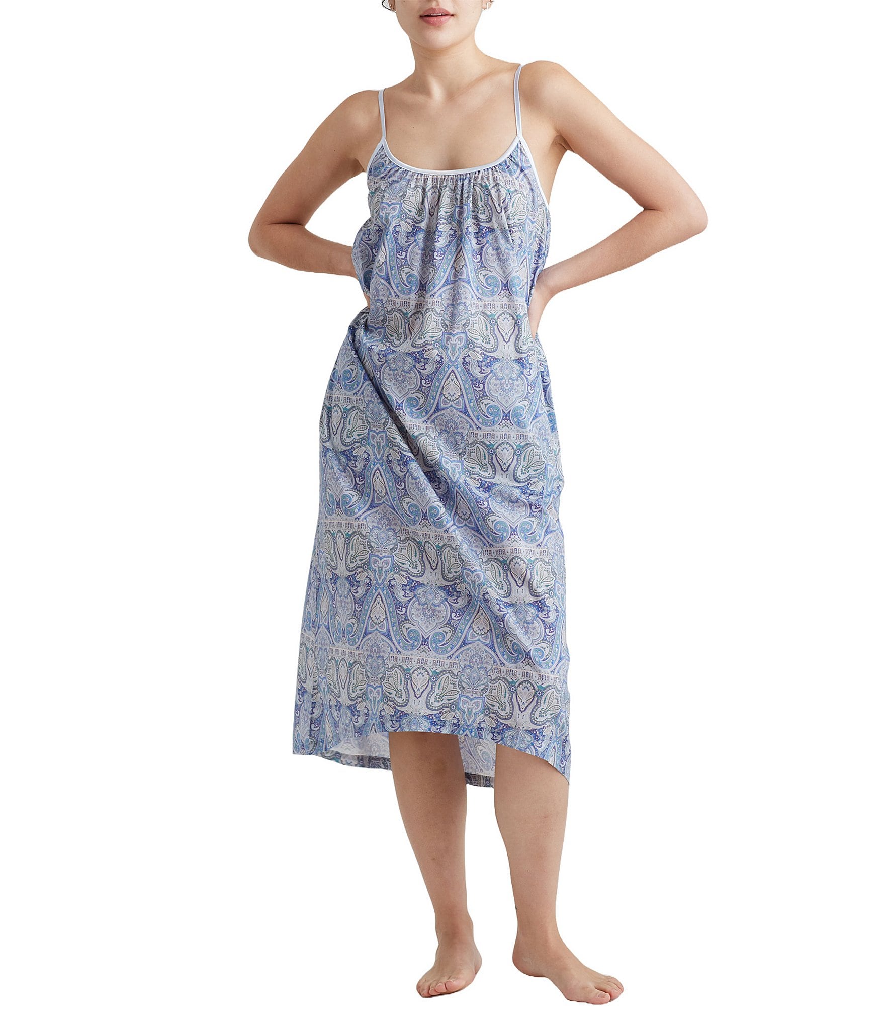 Nicole Sleeveless Cotton Nightdress