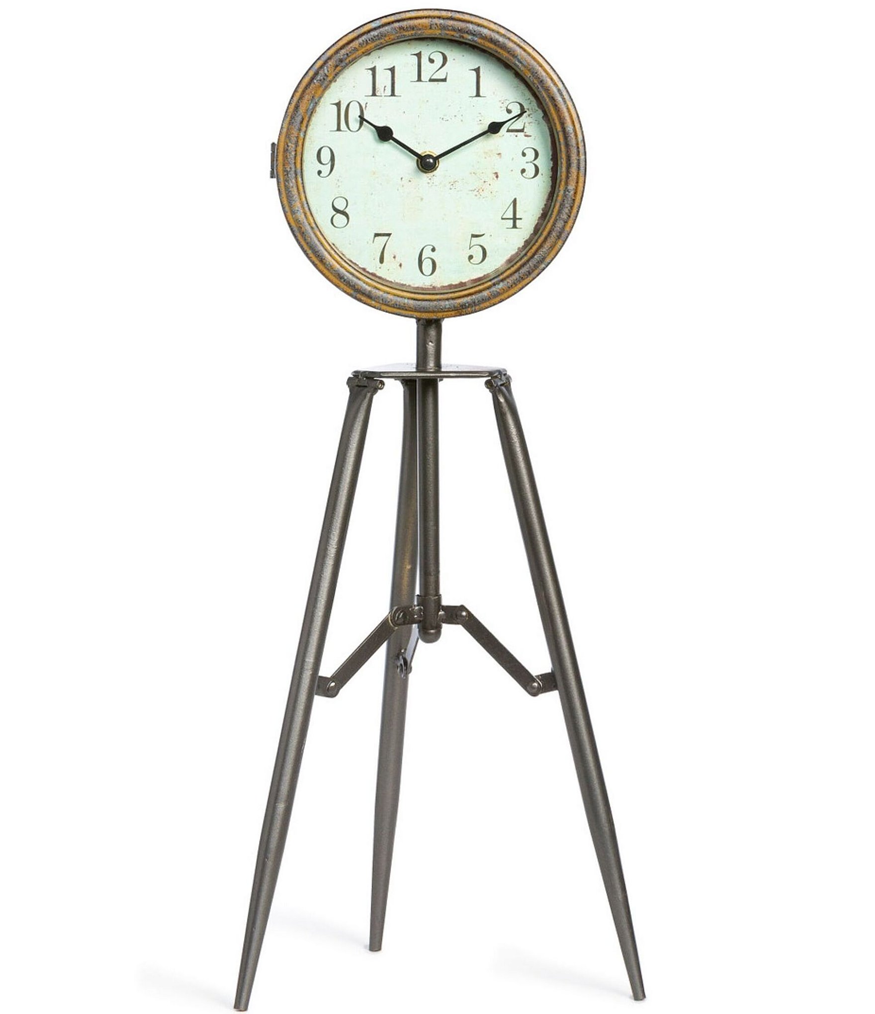 Park Hill Urban Farmhouse Collection Telescope Tripod Desk Clock