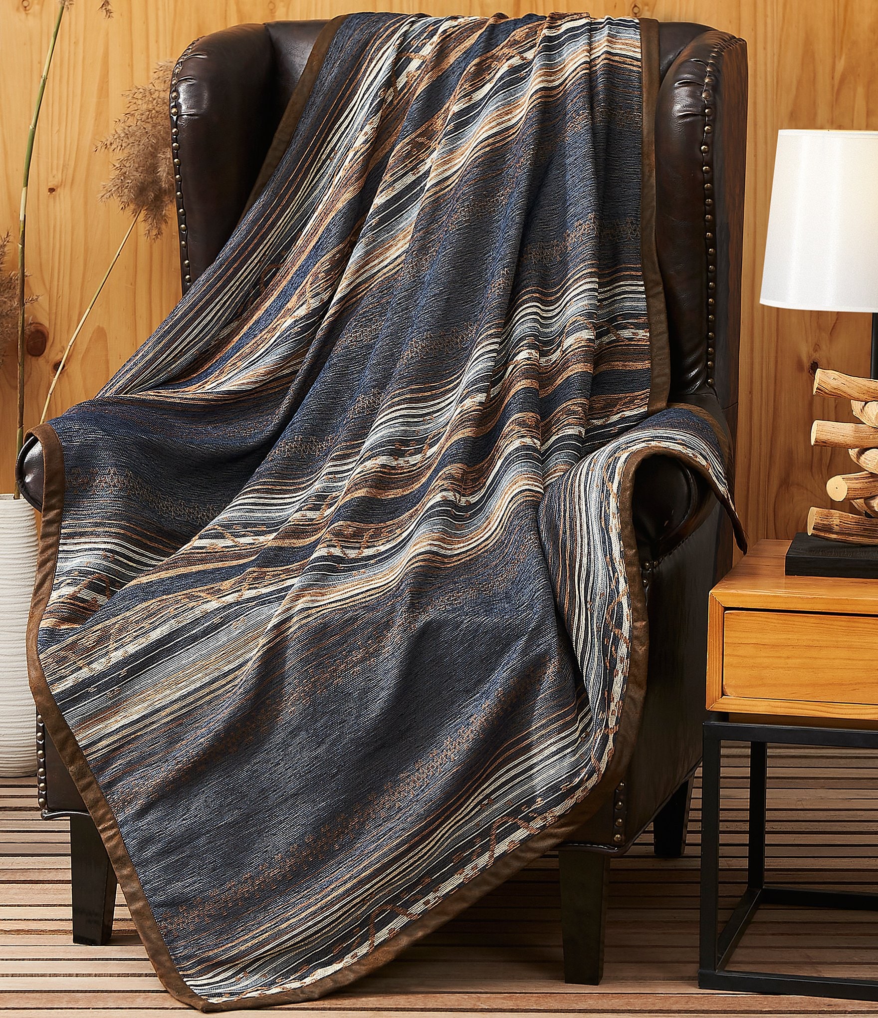 Paseo Road by HiEnd Accents Estes Chenille Throw Blanket