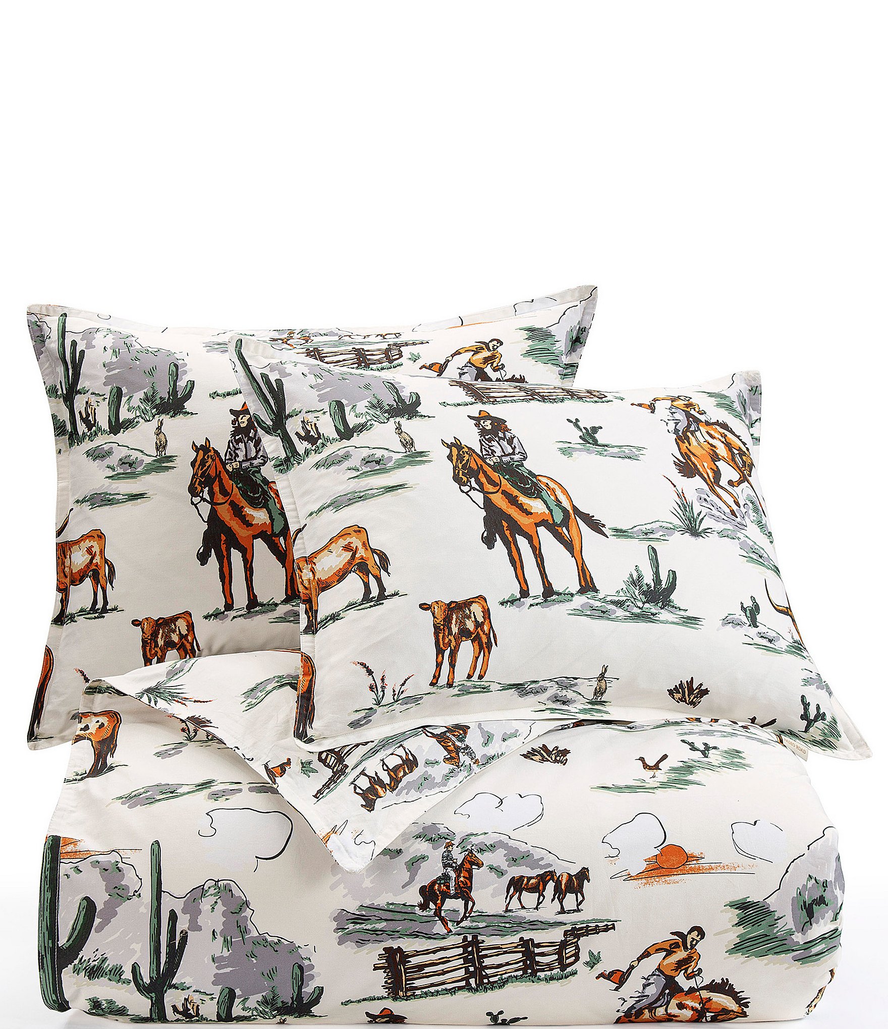 Paseo Road by HiEnd Accents Ranch Life Western Reversible Duvet Cover Mini Set