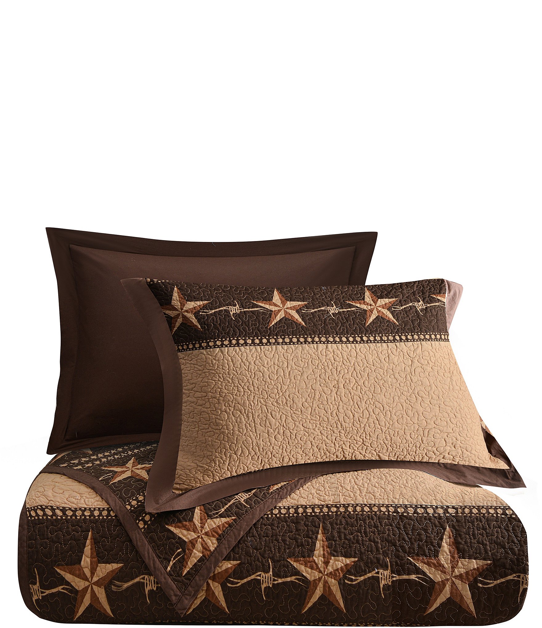 Paseo Road by HiEnd Accents Rustic Star Collection Reversible Quilt Mini Set