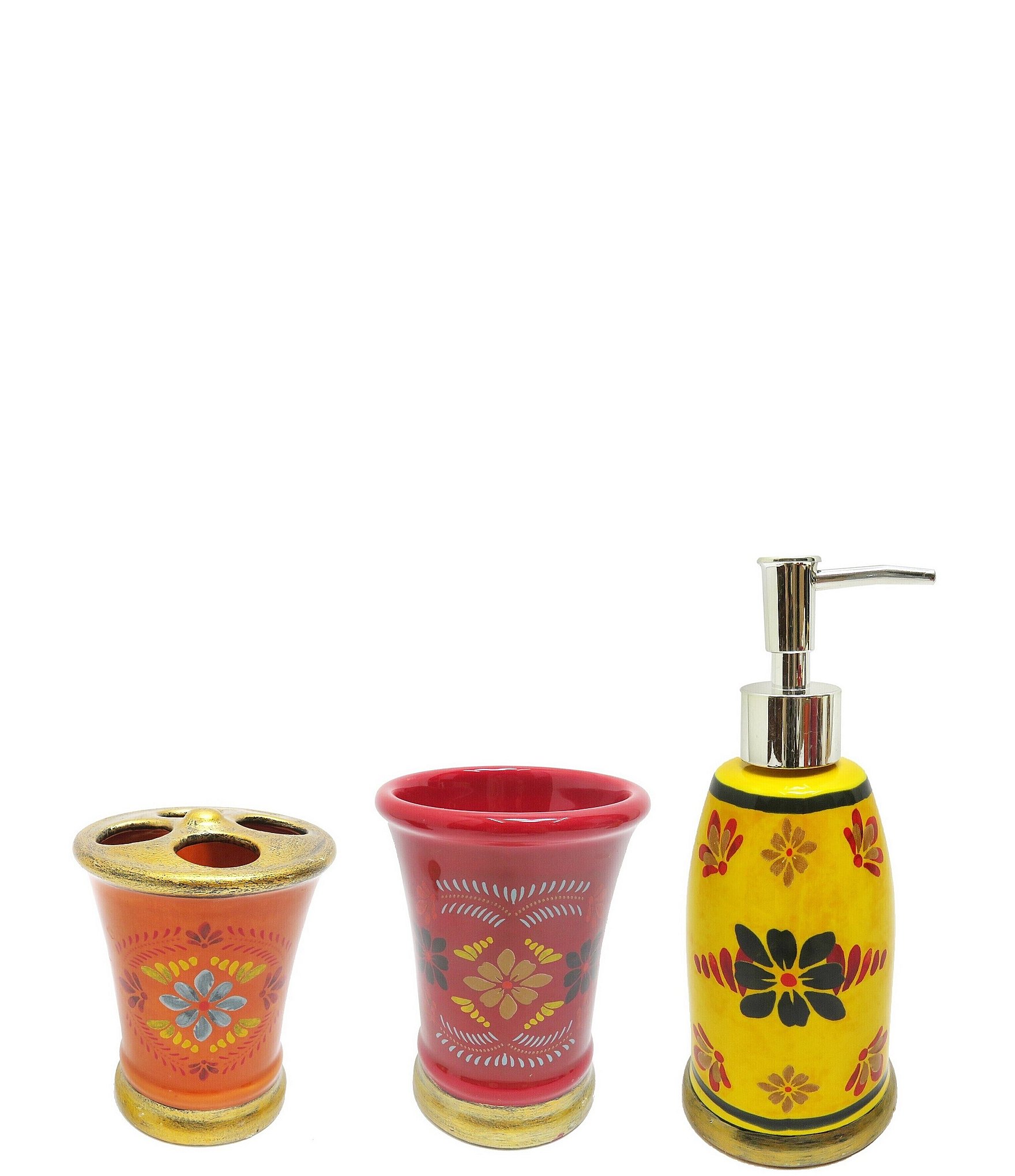 https://dimg.dillards.com/is/image/DillardsZoom/zoom/paseo-road-by-hiend-accents-southwestern-bonita-floral-ceramic-3-piece-bath-countertop-accessory-set/00000000_zi_b4383ef3-4ba3-49b7-bcef-0a1c6c837a82.jpg