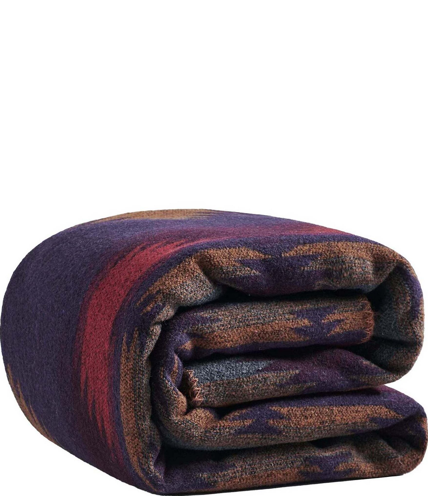 Paseo Road by HiEnd Accents Western Geometric Print Gila Wool Blend Blanket