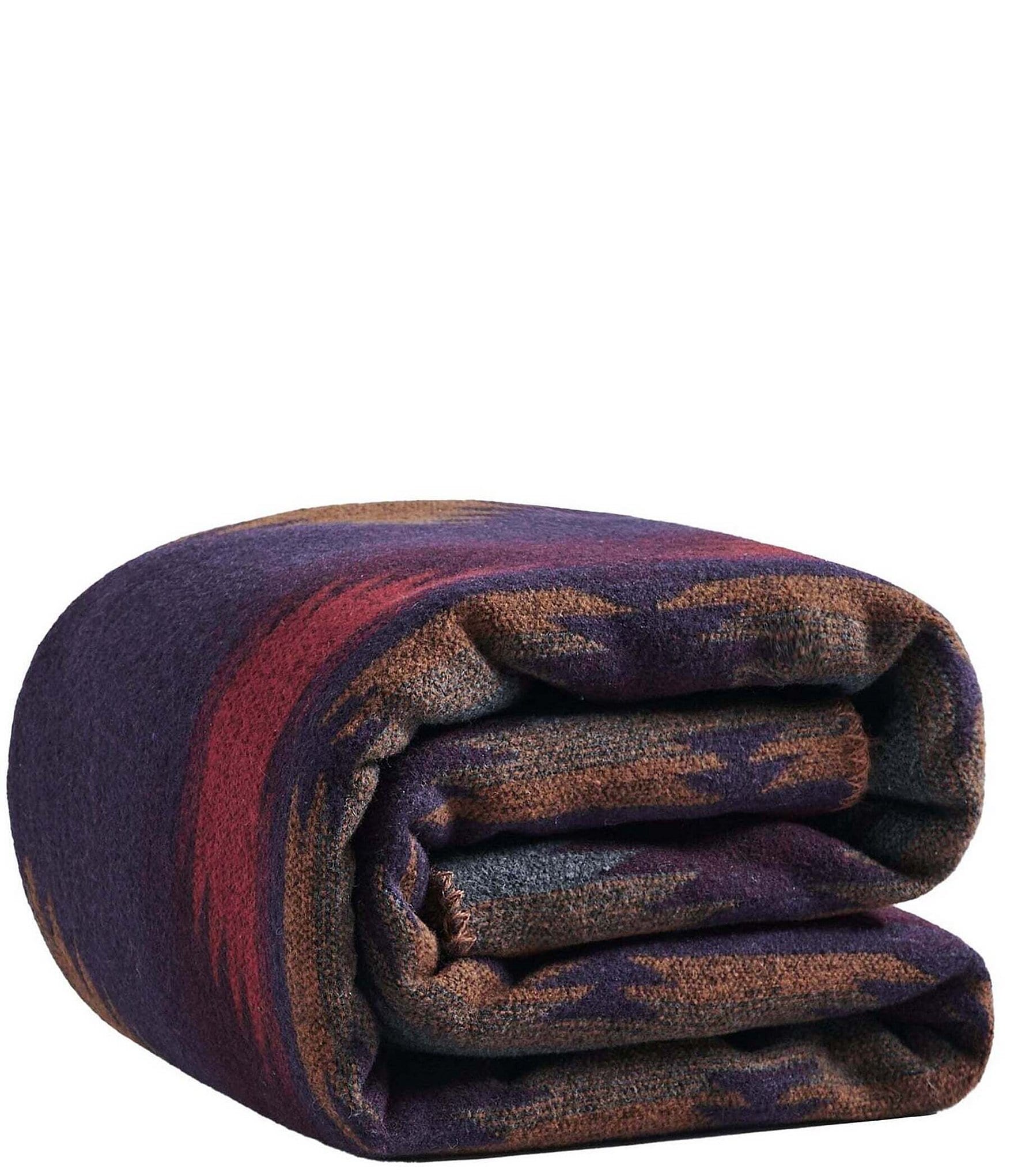 HiEnd Accents x Paseo Road Western Geometric Print Gila Wool Blend Blanket