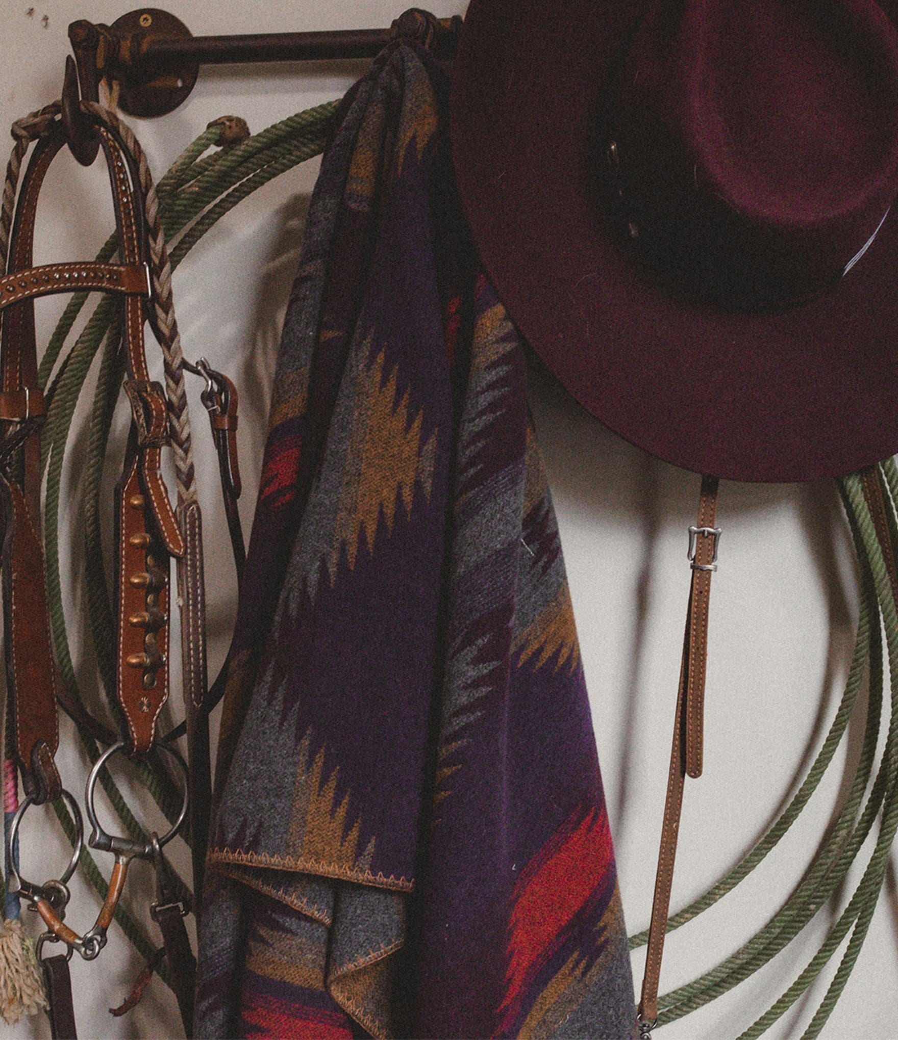 HiEnd Accents x Paseo Road Western Geometric Print Gila Wool Blend Blanket