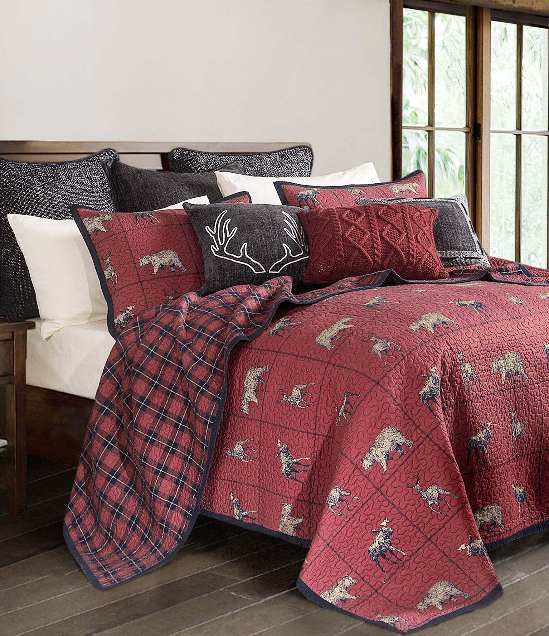 Nautica Addison Plaid Cotton Reversible Quilt Mini Set