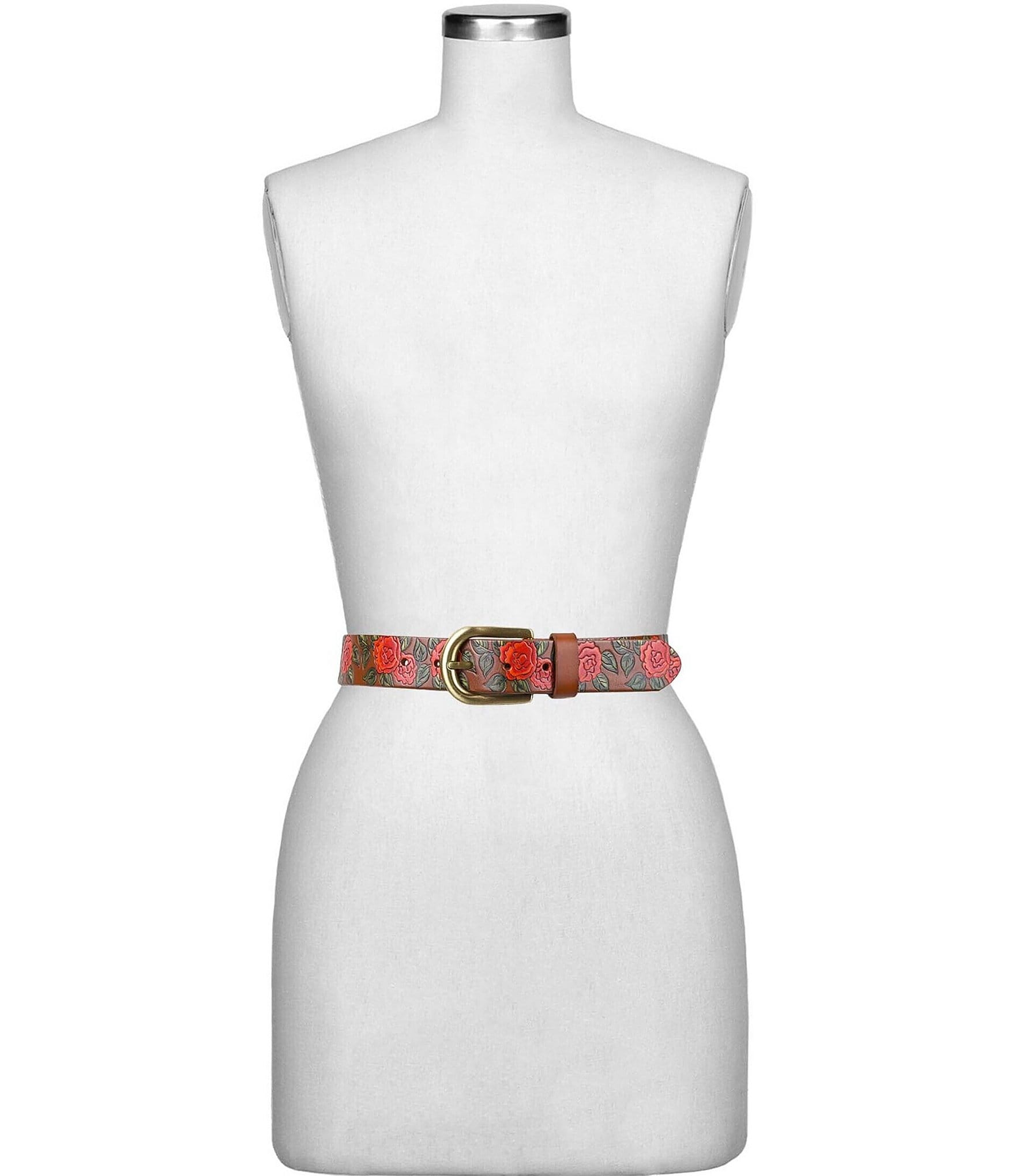 Patricia Nash 1.31#double; Vietri Floral Leather Belt