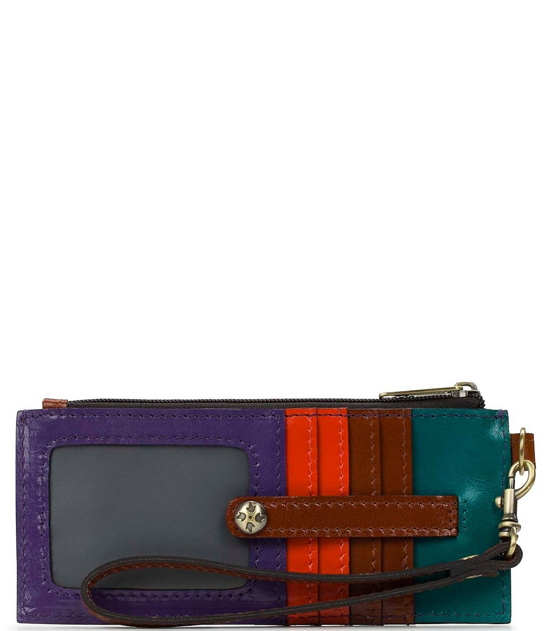 Patricia Nash Alanna Color Block Leather Wallet Wristlet | Dillard's