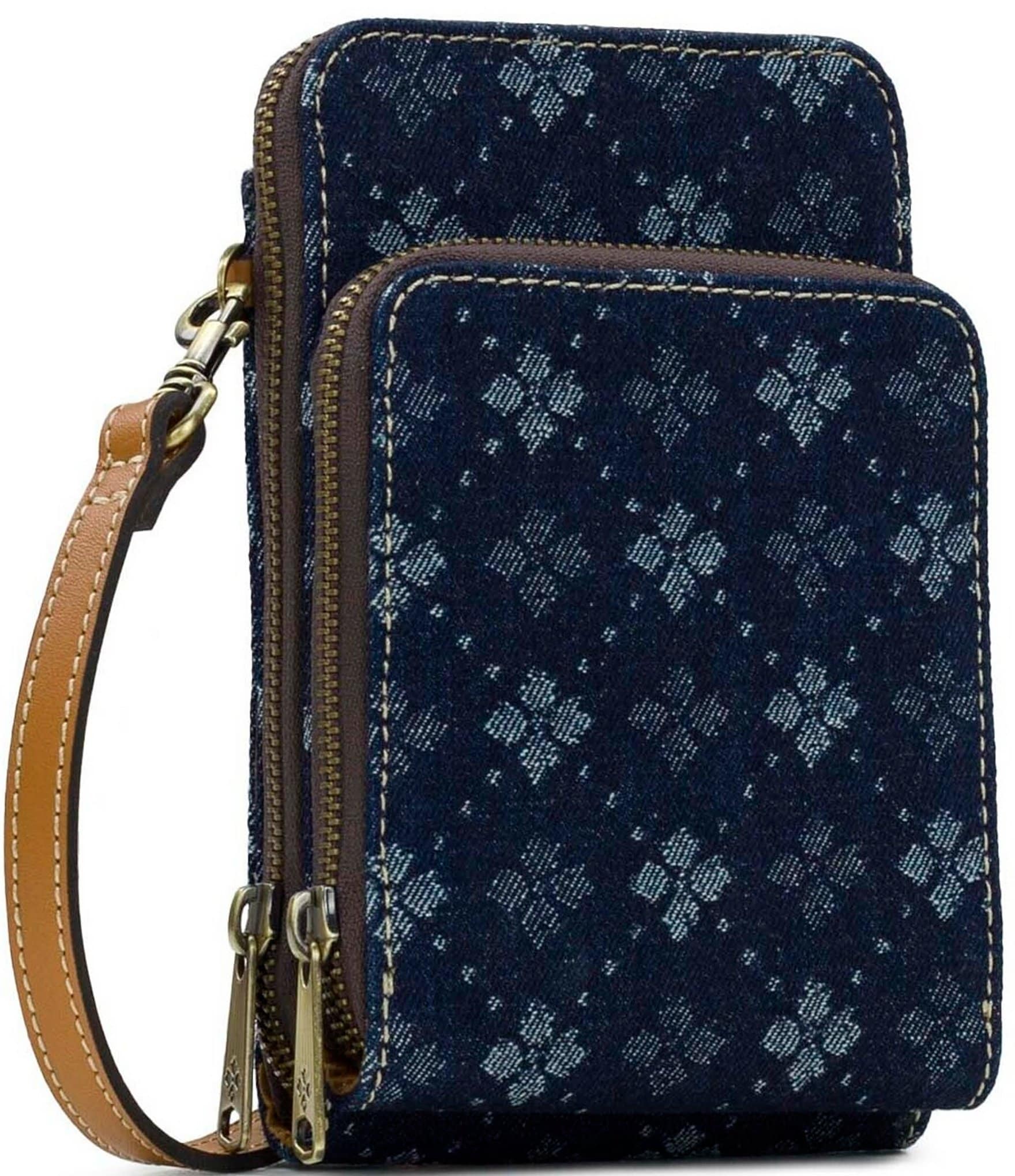 Patricia Nash Albertine Denim Phone Crossbody Bag