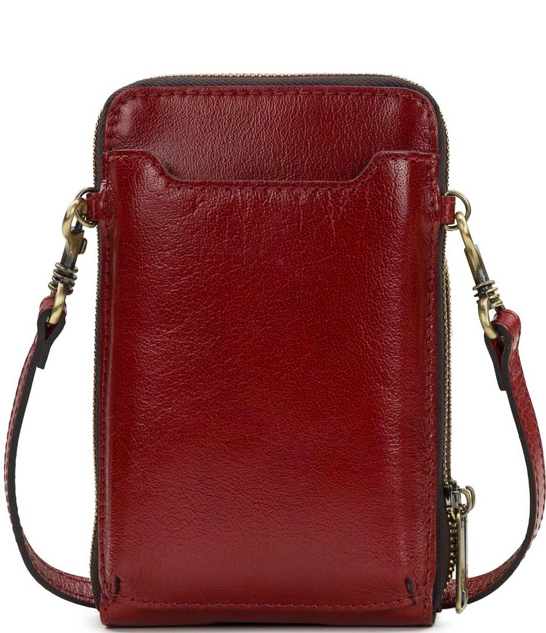 Patricia Nash Albertine Woven Leather Phone Crossbody Bag