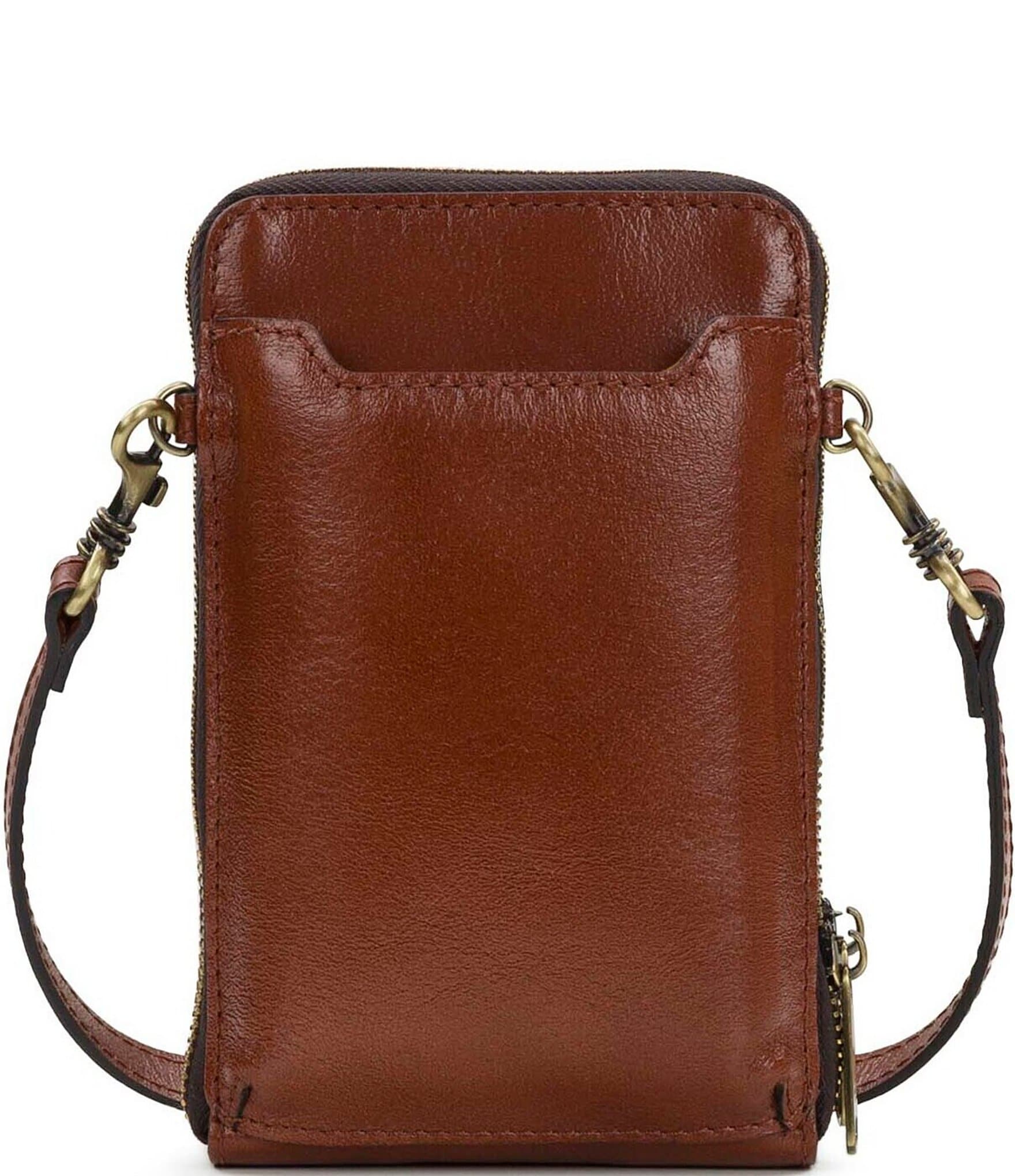 Patricia Nash Albertine Woven Leather Phone Crossbody Bag