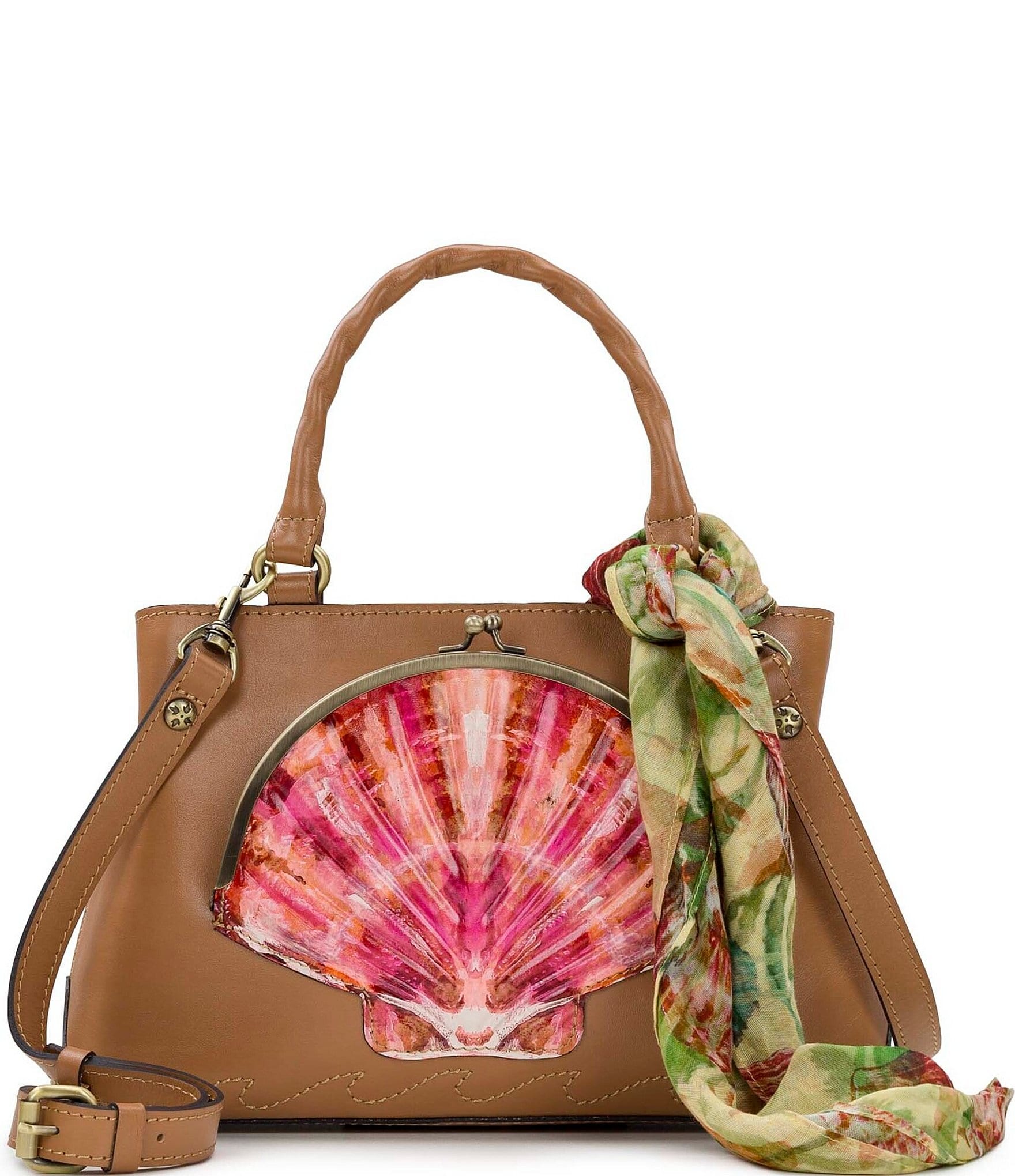 Patricia Nash Angela Seashell Scarf Satchel Bag