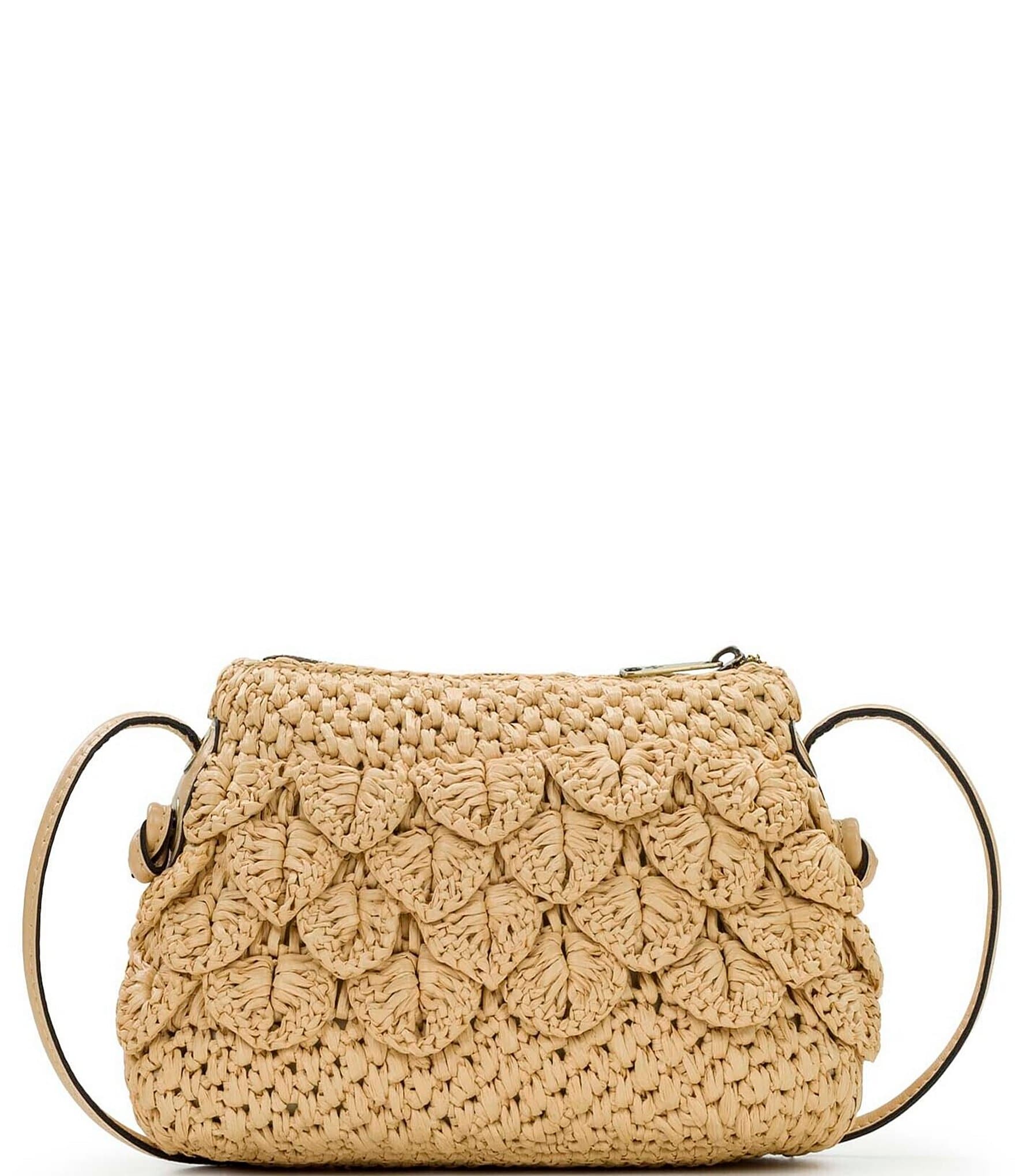 Patricia Nash Raffia Straw Bacoli Crossbody Bag