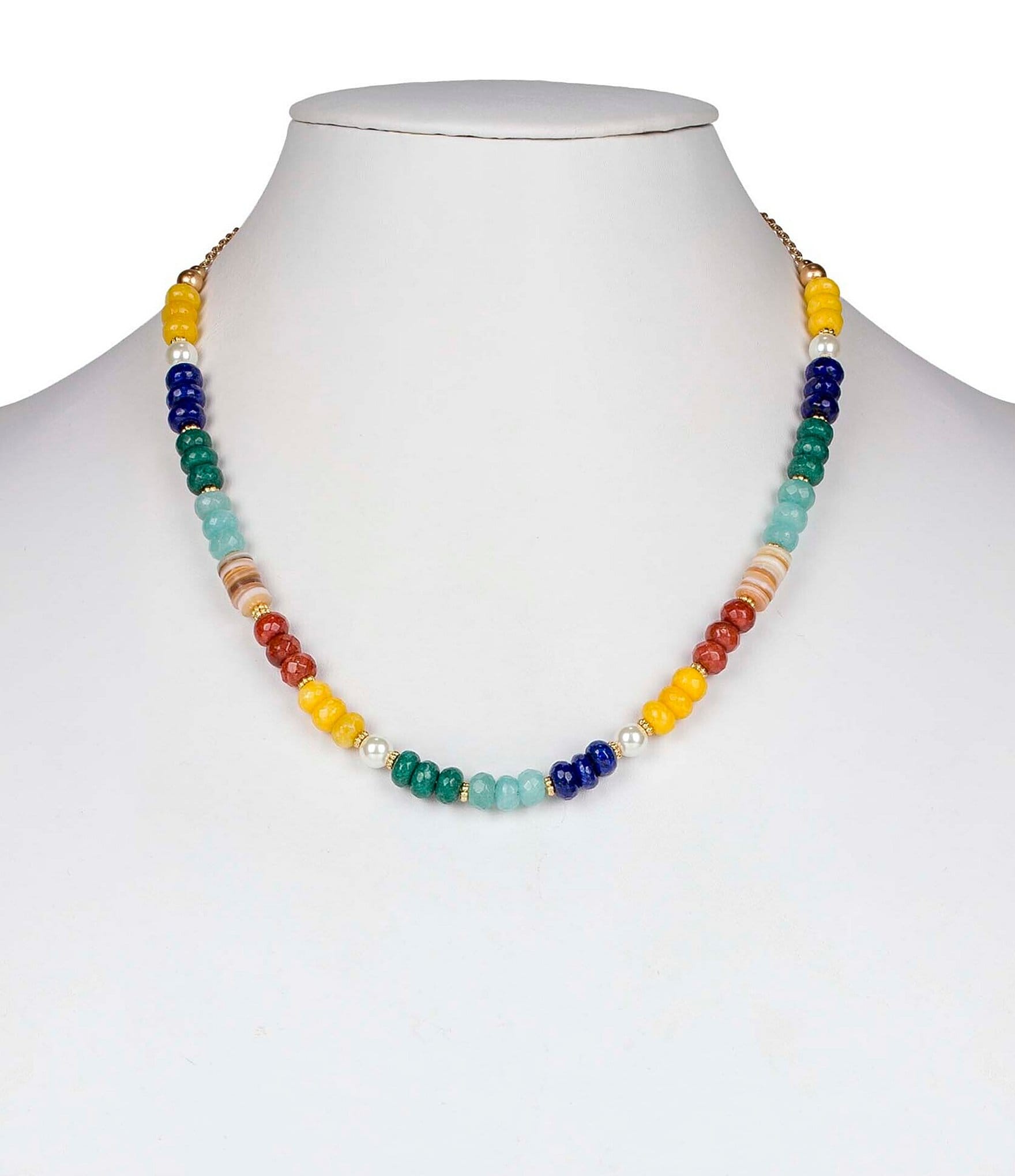 Patricia Nash Beaded Bee Short Pendant Necklace