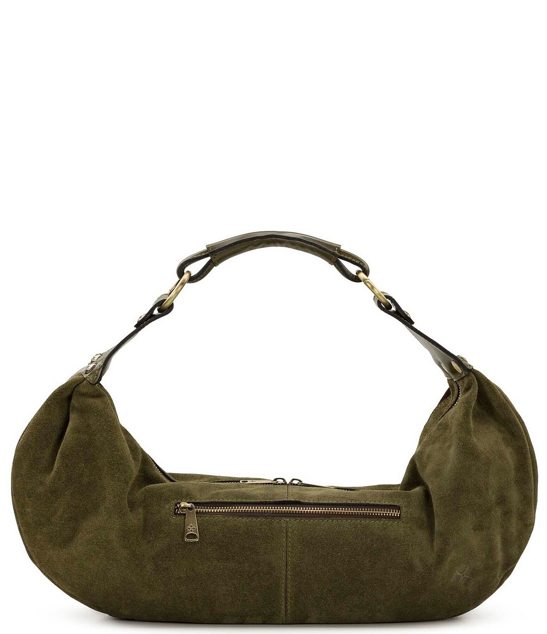 Patricia Nash Bente Suede Stripe East West Hobo Bag