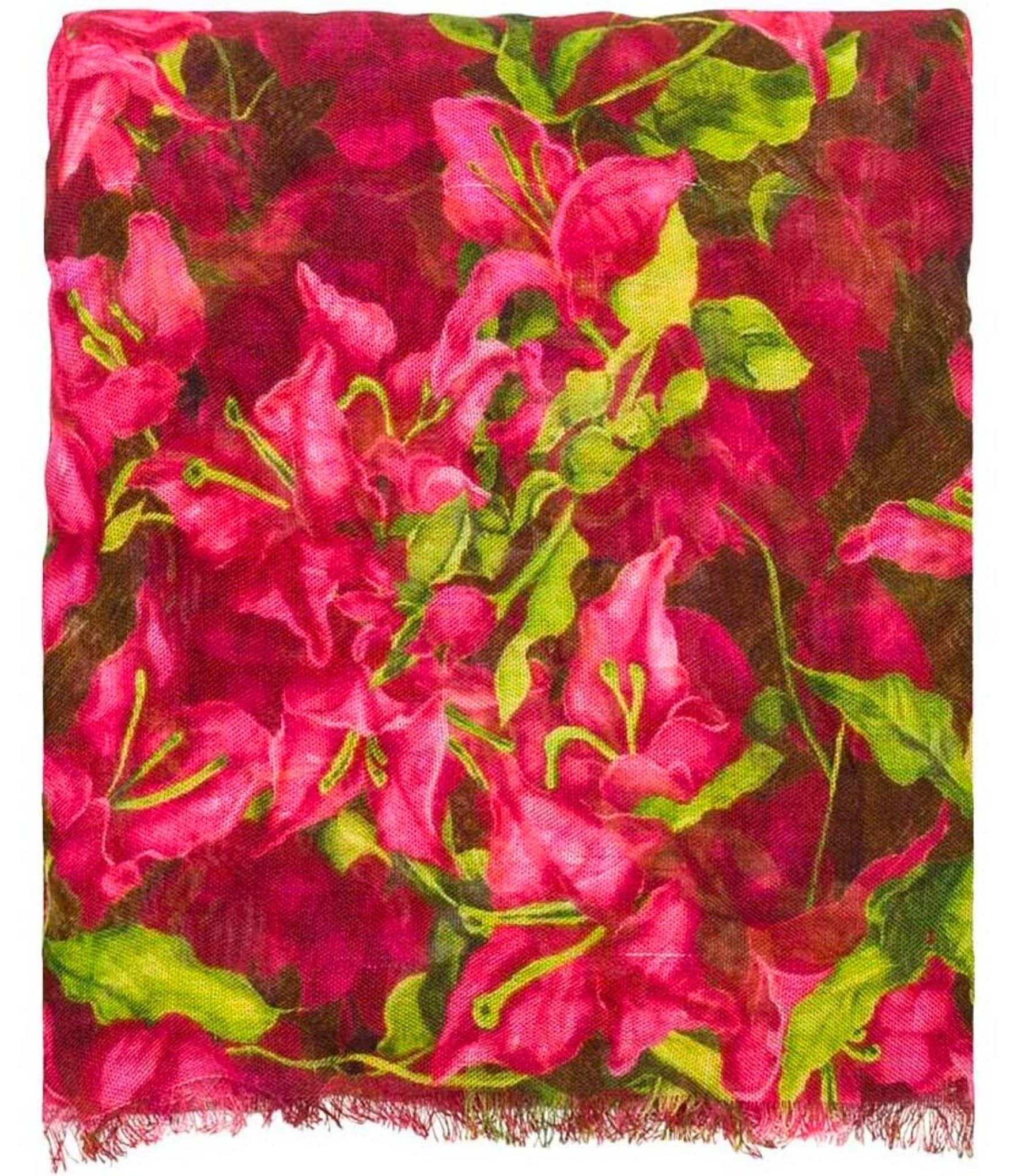 Patricia Nash Bougainvilleas Along Floral Scarf