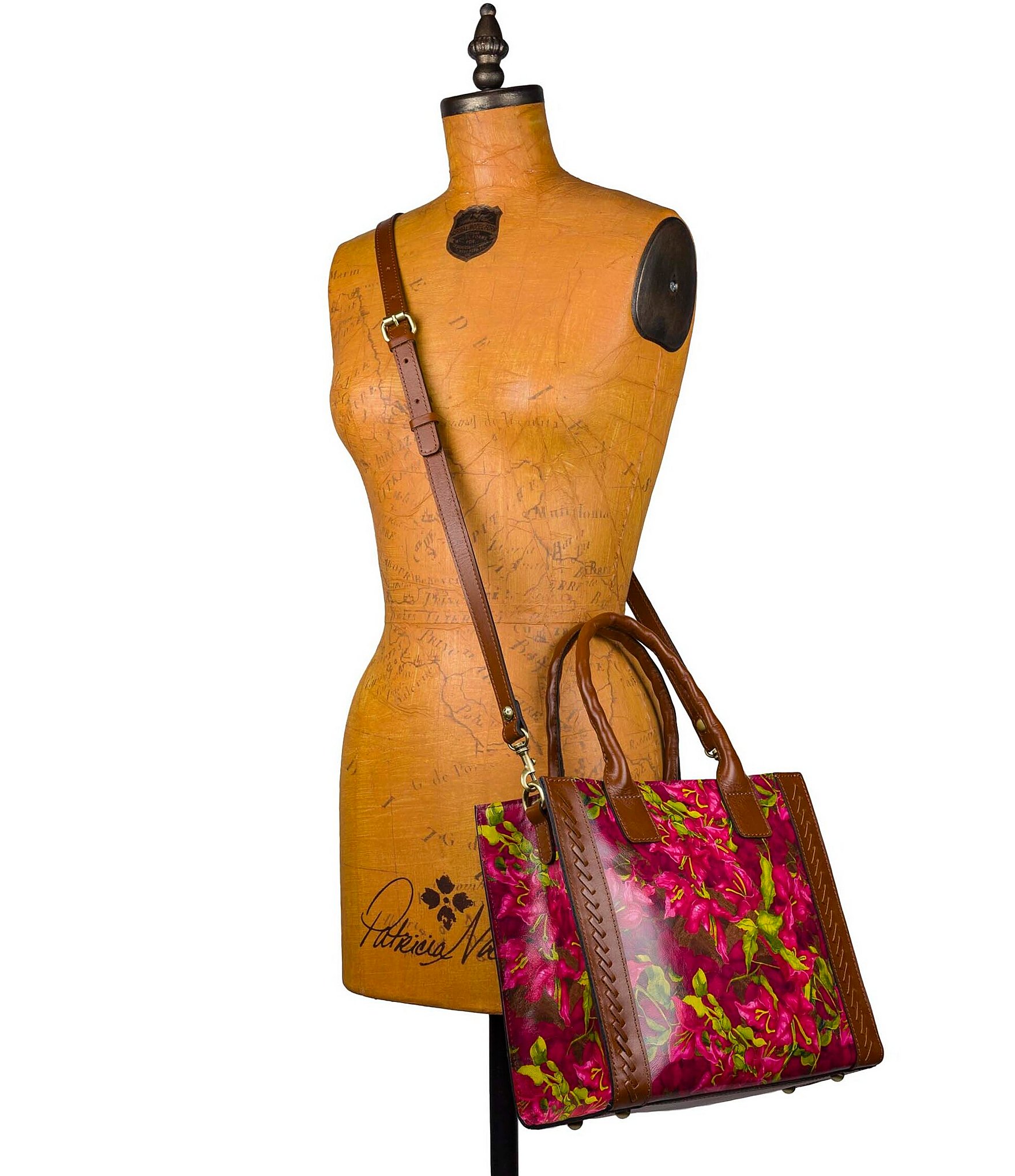 Patricia Nash Bougainvilleas Curry Tote Bag