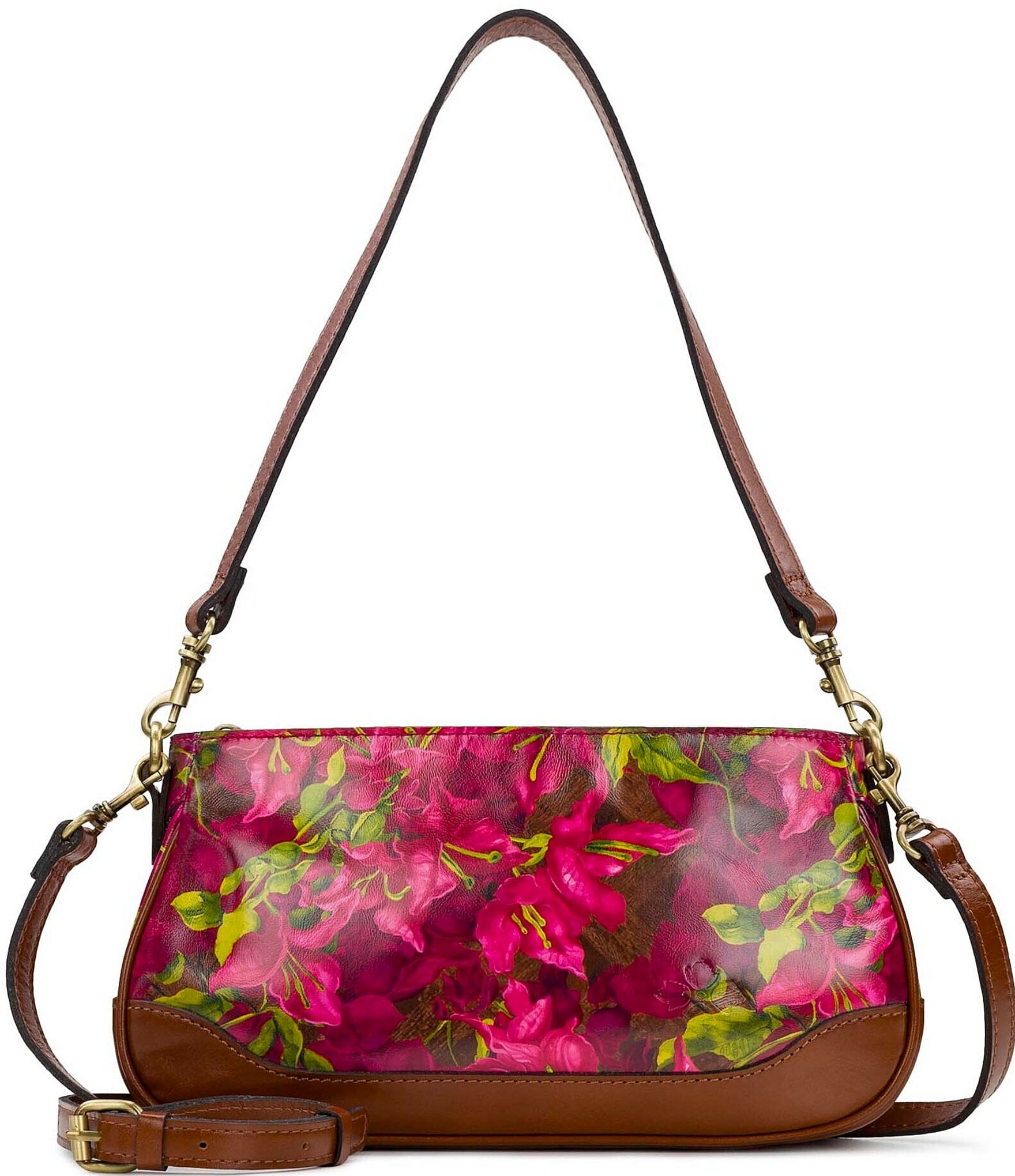 Patricia Nash Bougainvilleas Floral Nova Crossbody Bag