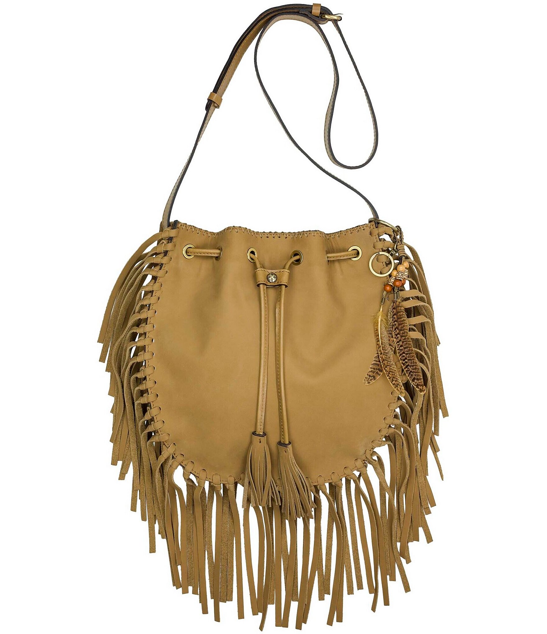 Nasty gal Faux suede tassel bucket crossbody purchases bag nwot