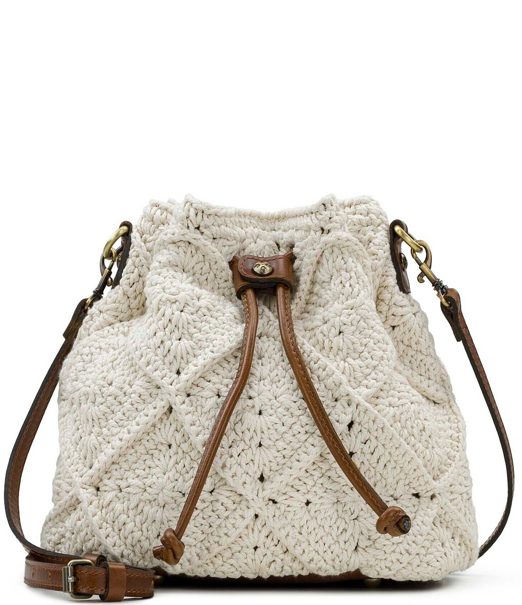Patricia Nash Civetta Crochet Drawstring Crossbody Bag | Dillard's