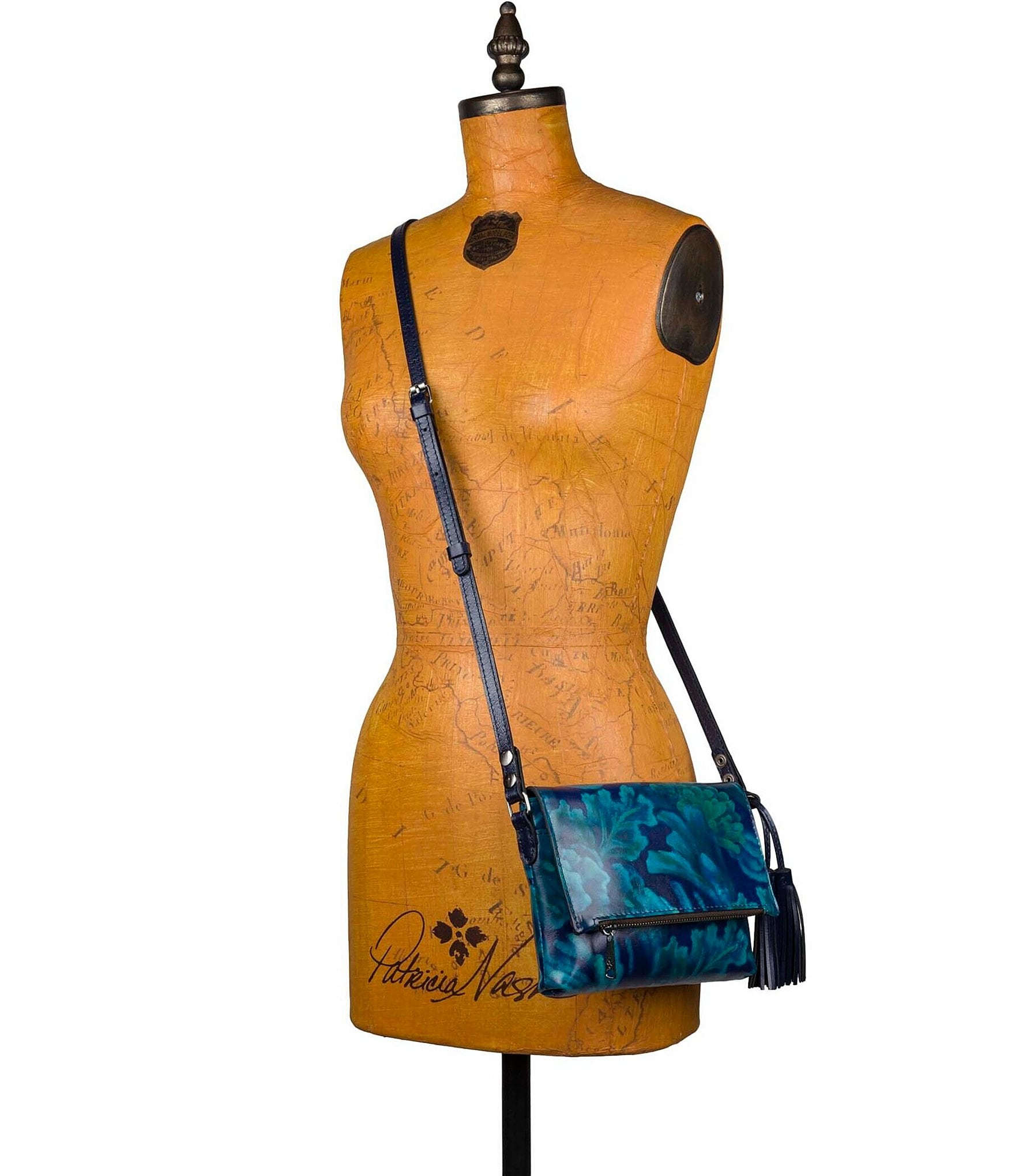 Patricia Nash Corfu Deep Sea Blue Crossbody Bag