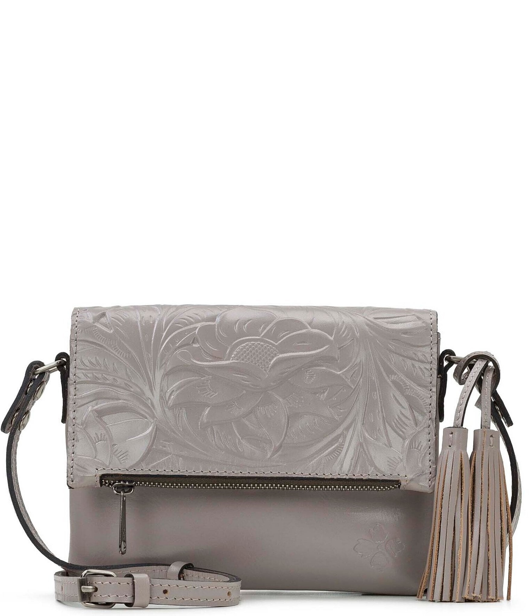 Patricia Nash Corfu Embossed Leather Crossbody Bag | Dillard's