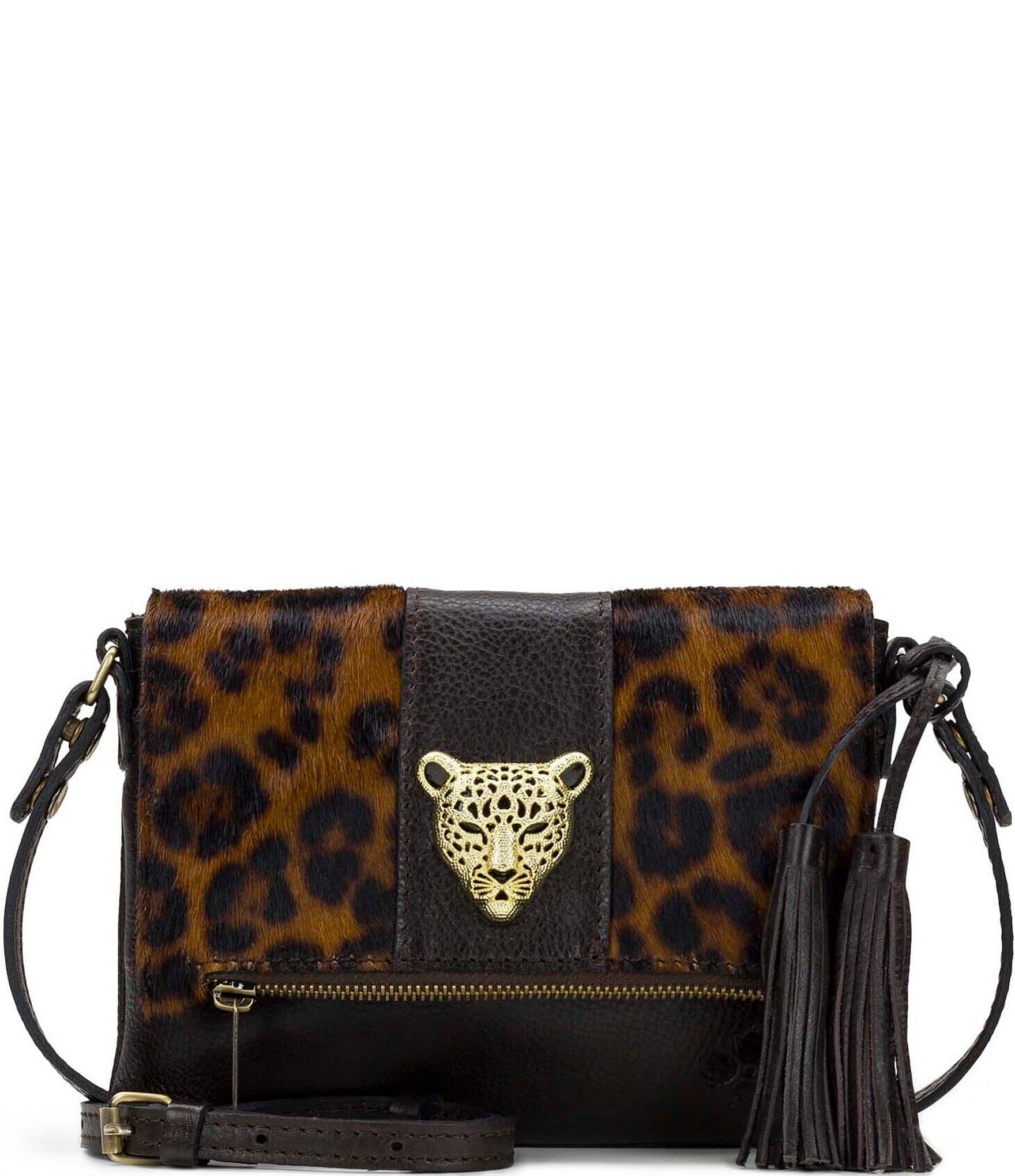 Patricia Nash Corfu Haircalf Leather Crossbody Bag