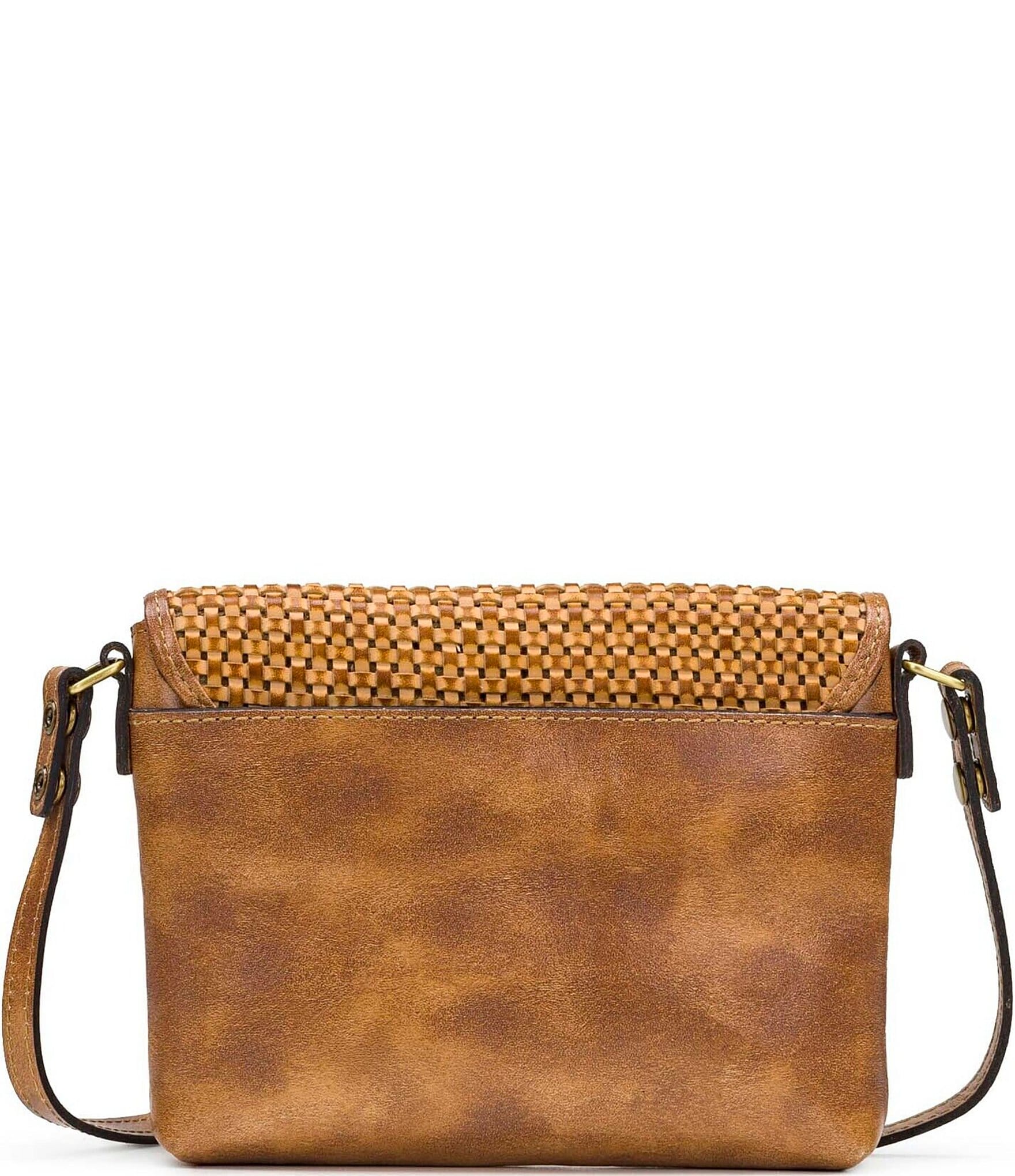 Patricia Nash Corfu Woven Leather Crossbody Bag