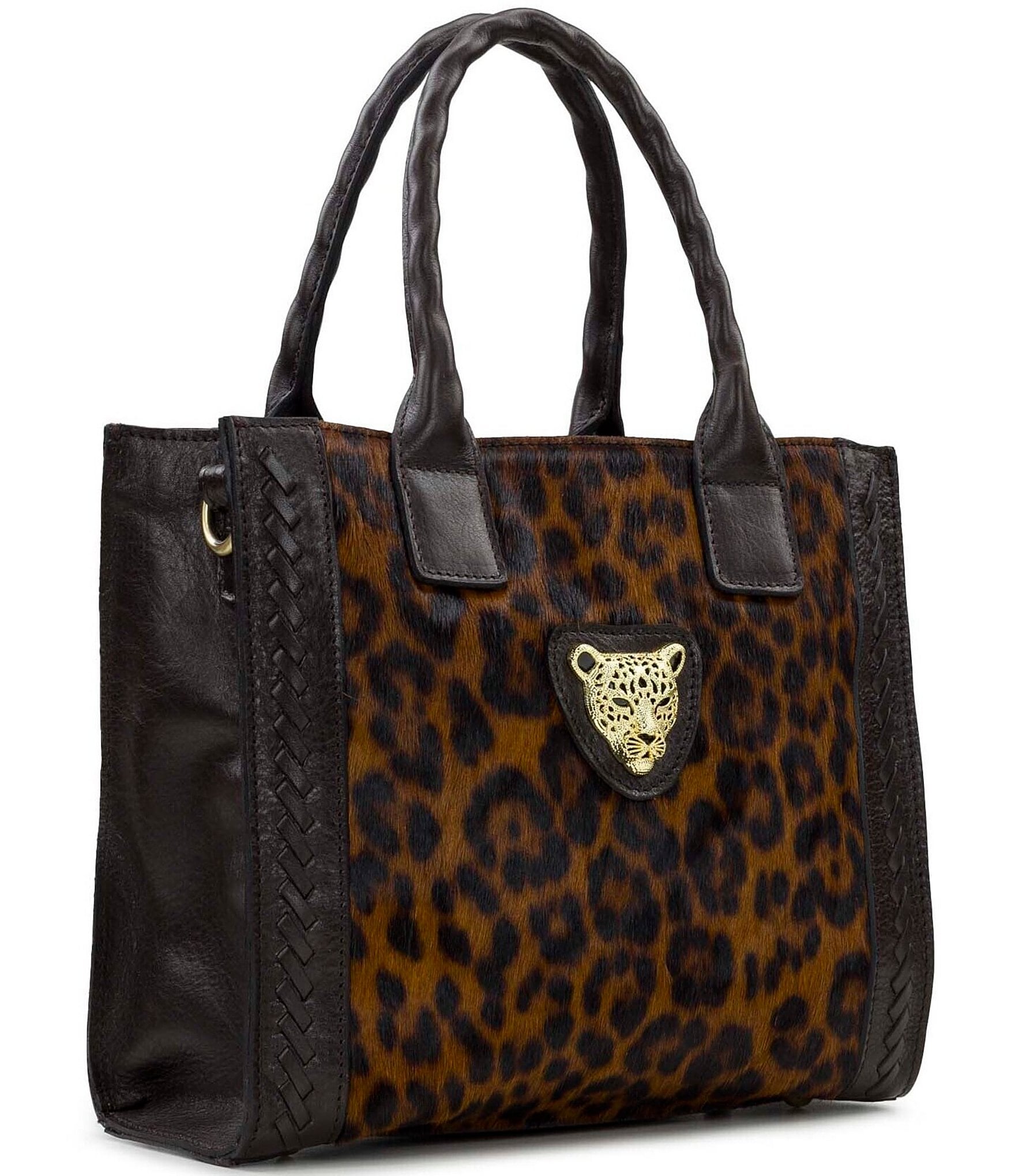 Patricia Nash Curry Haircalf Leather Tote Bag