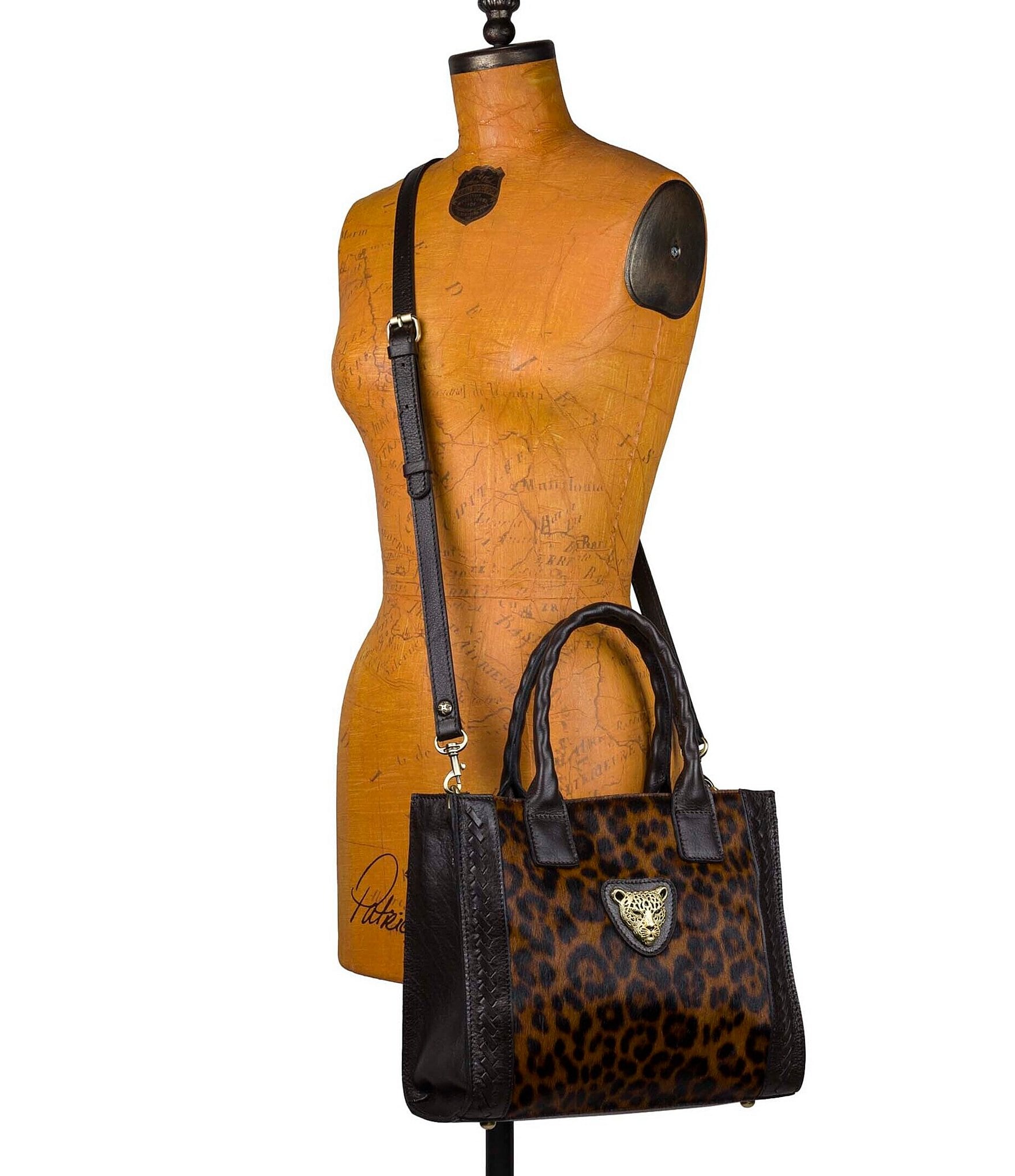 Patricia Nash Curry Haircalf Leather Tote Bag