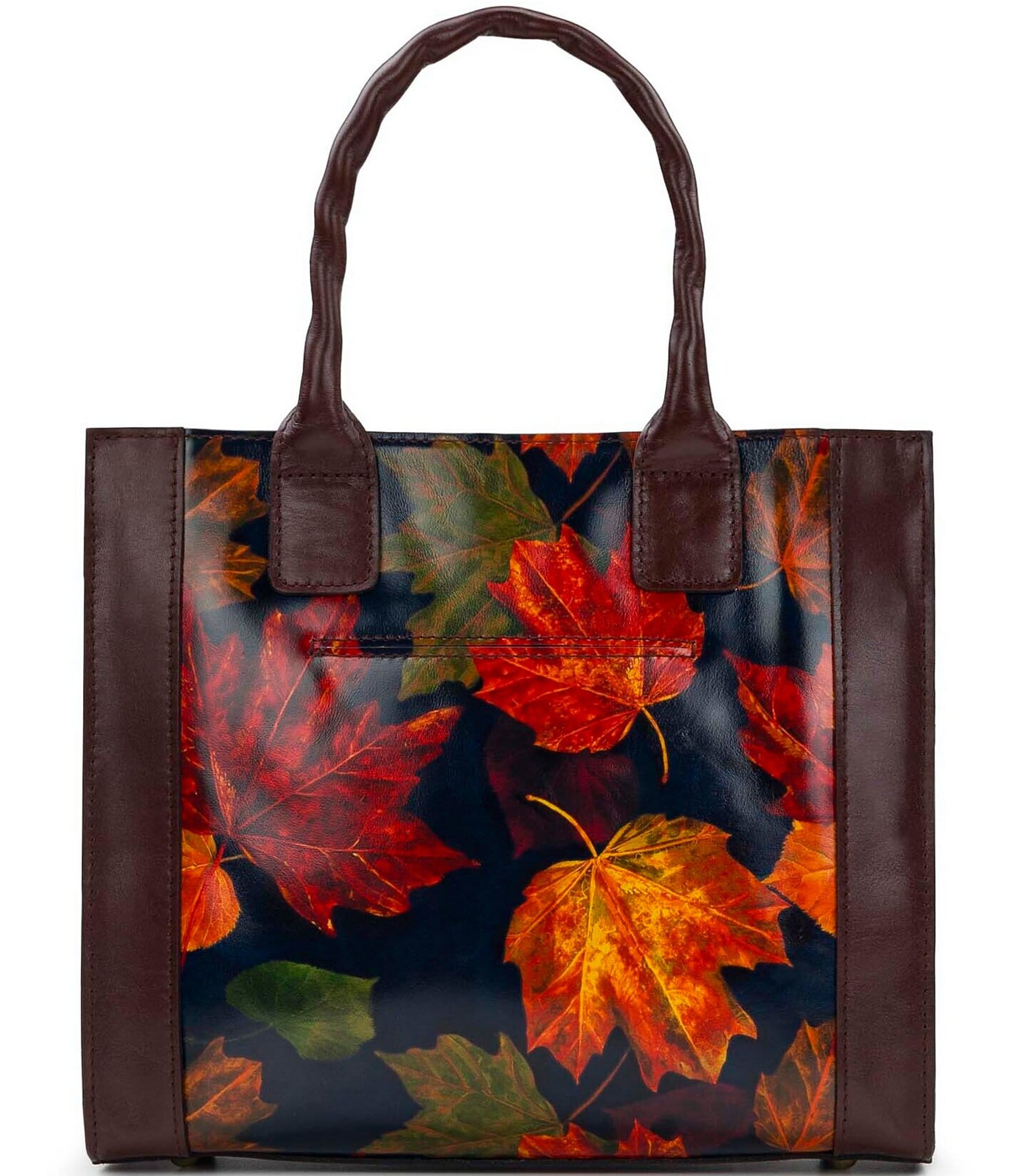 Patricia Nash Curry Maple Leaves Print Tote Bag