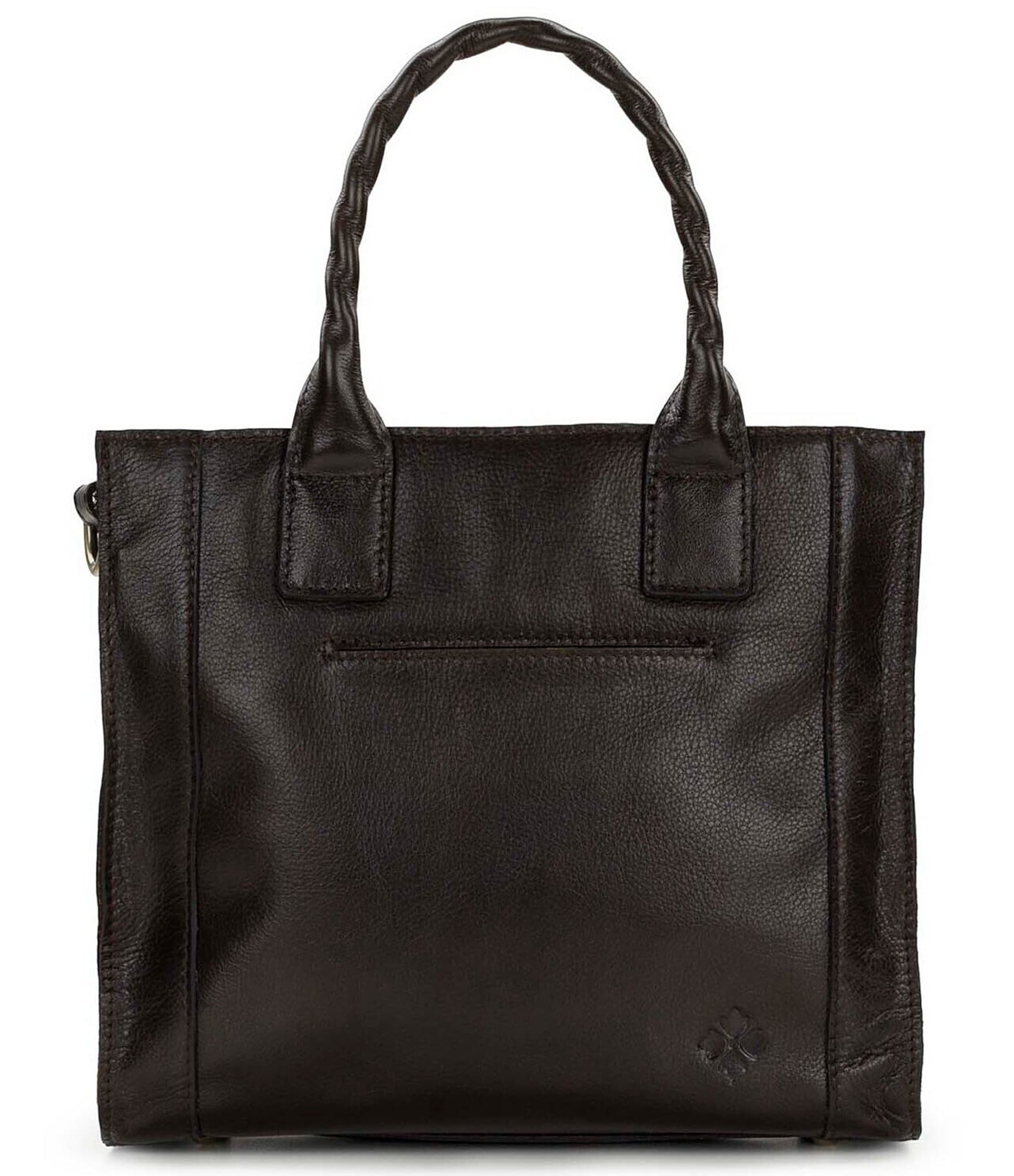 Patricia Nash Curry Suede Patchwork Satchel Bag