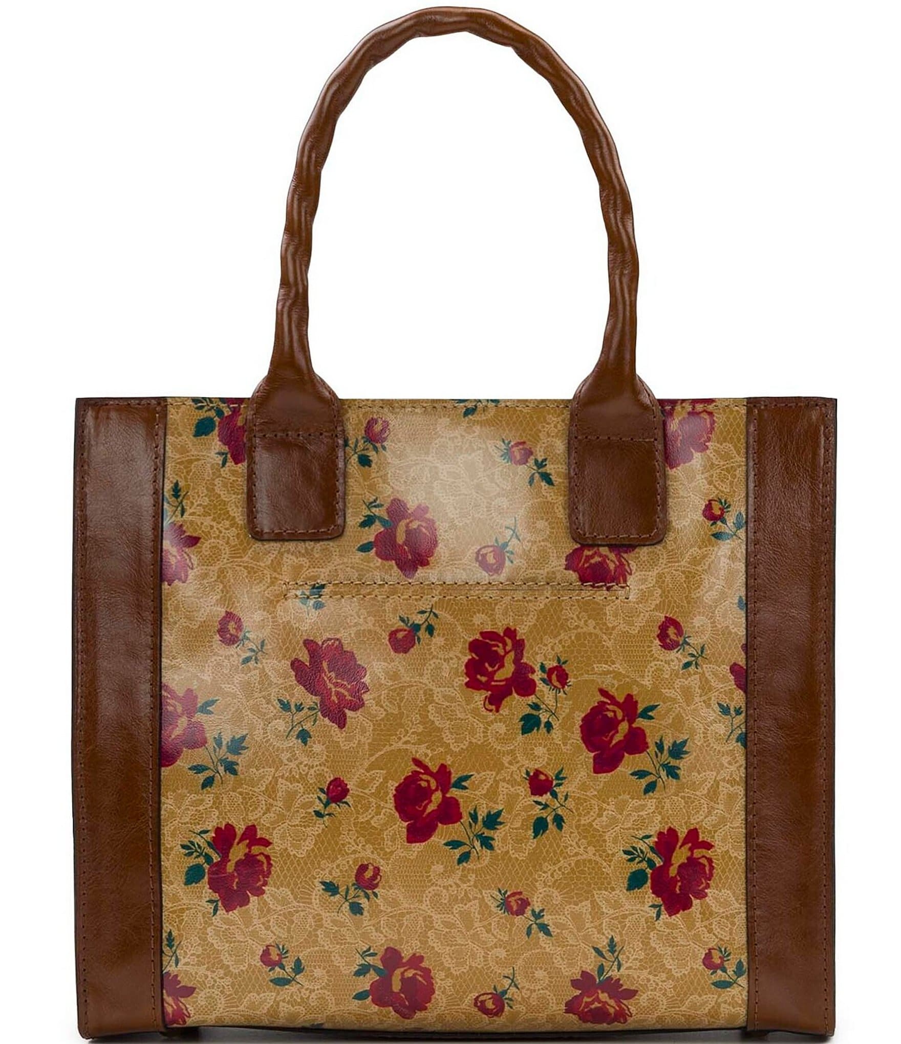 Patricia Nash Curry Western Lace Floral Tote Bag