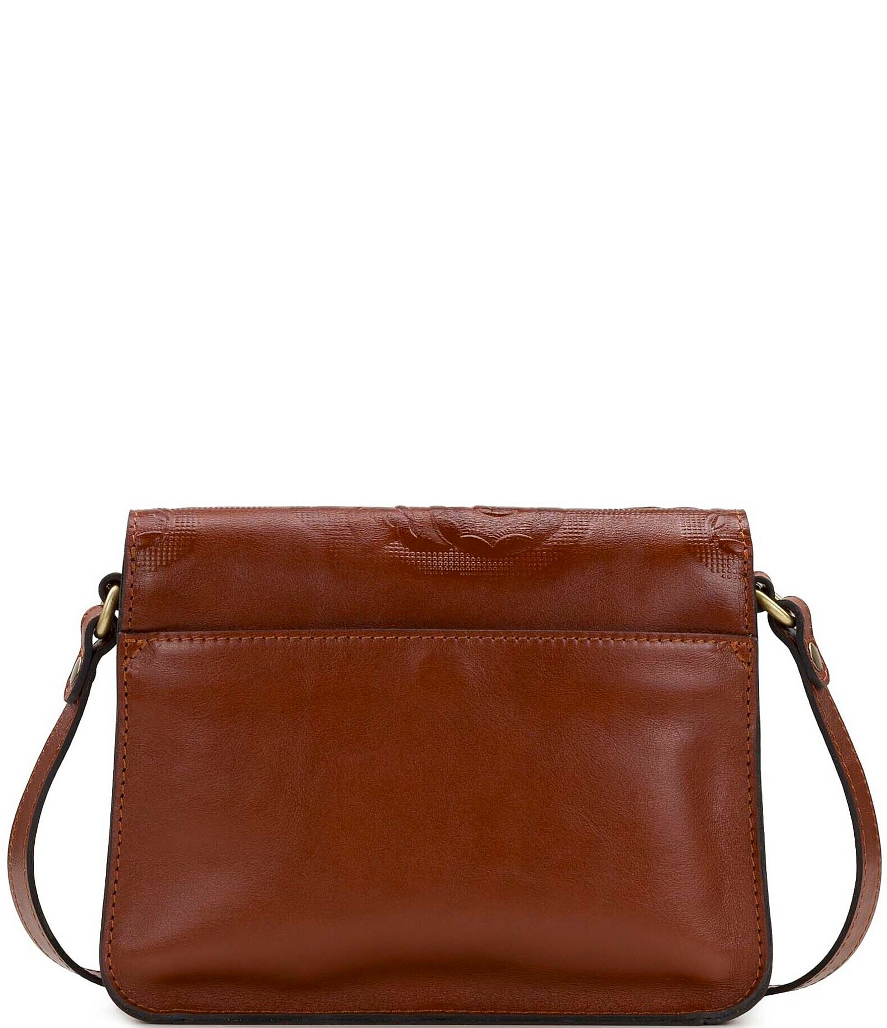 Patricia Nash Embossed Leather Ilina Flap Crossbody Bag